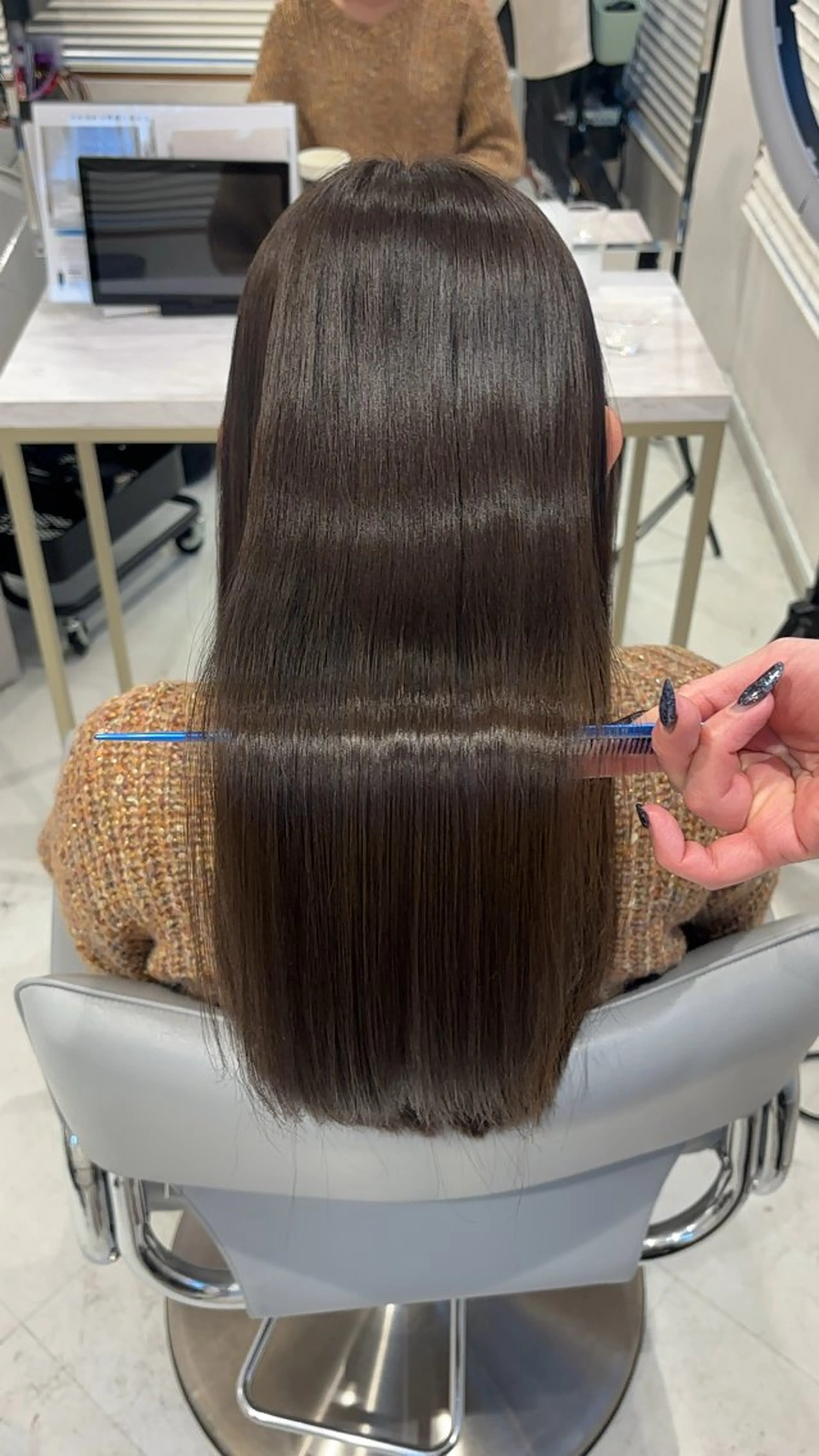 ロング カット ヘアカラー 縮毛矯正 トリートメント 新宿No.1艶髪矯正 美艶カラー/FUKAのヘアスタイル