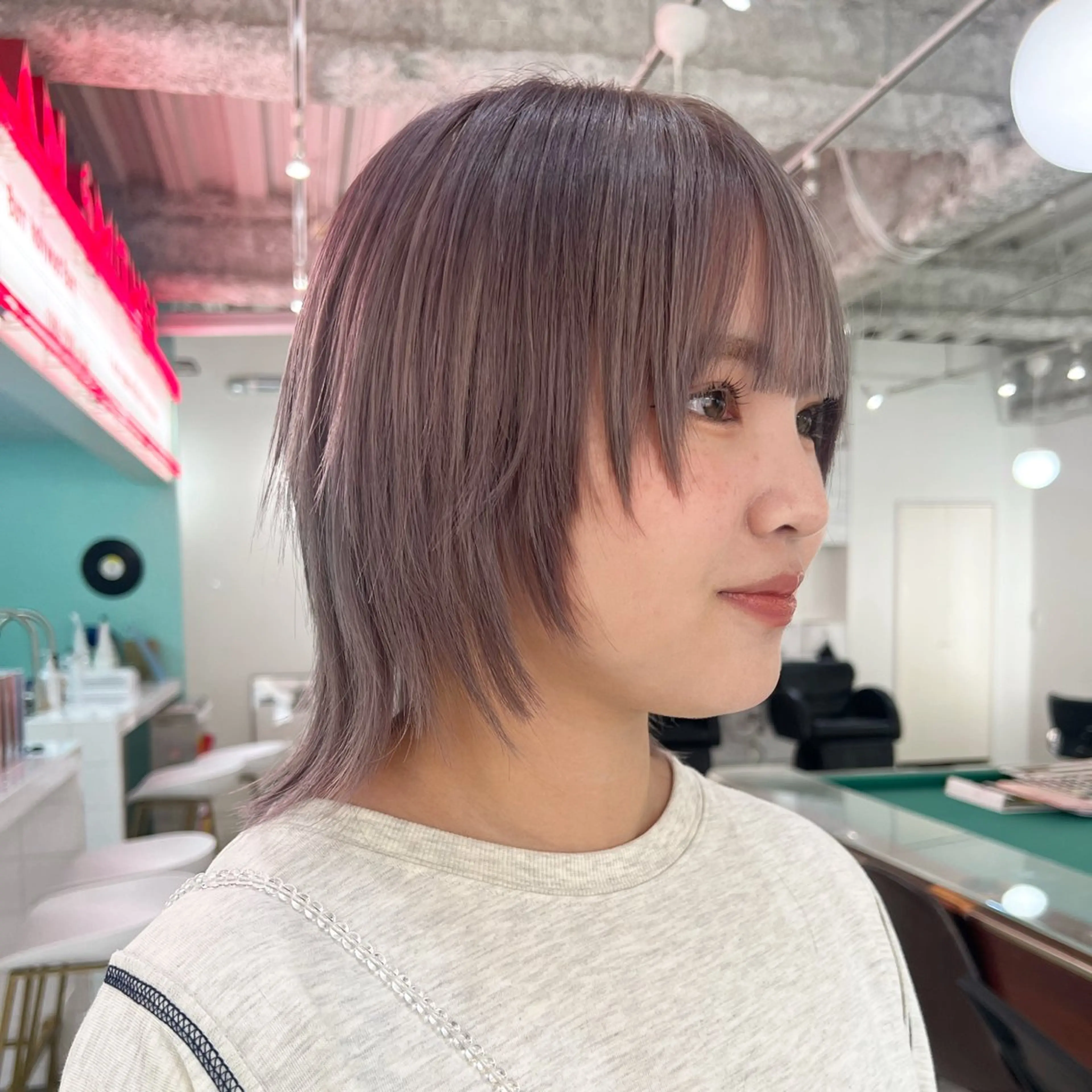 ミディアム 💥ウルフカット デザインあんな💥のヘアスタイル