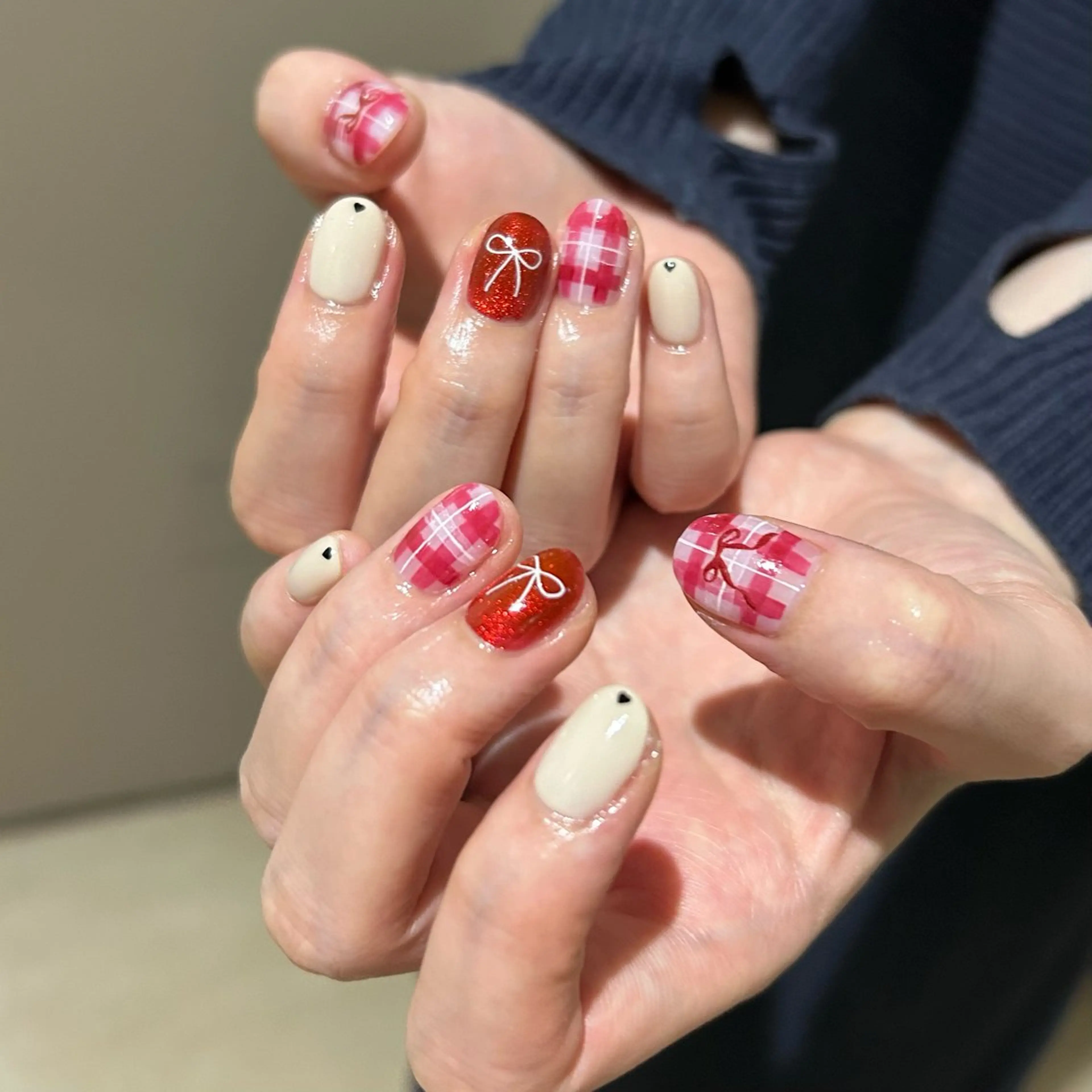 ネイル パラあり！フィルイン 美フォルムのネイルデザイン