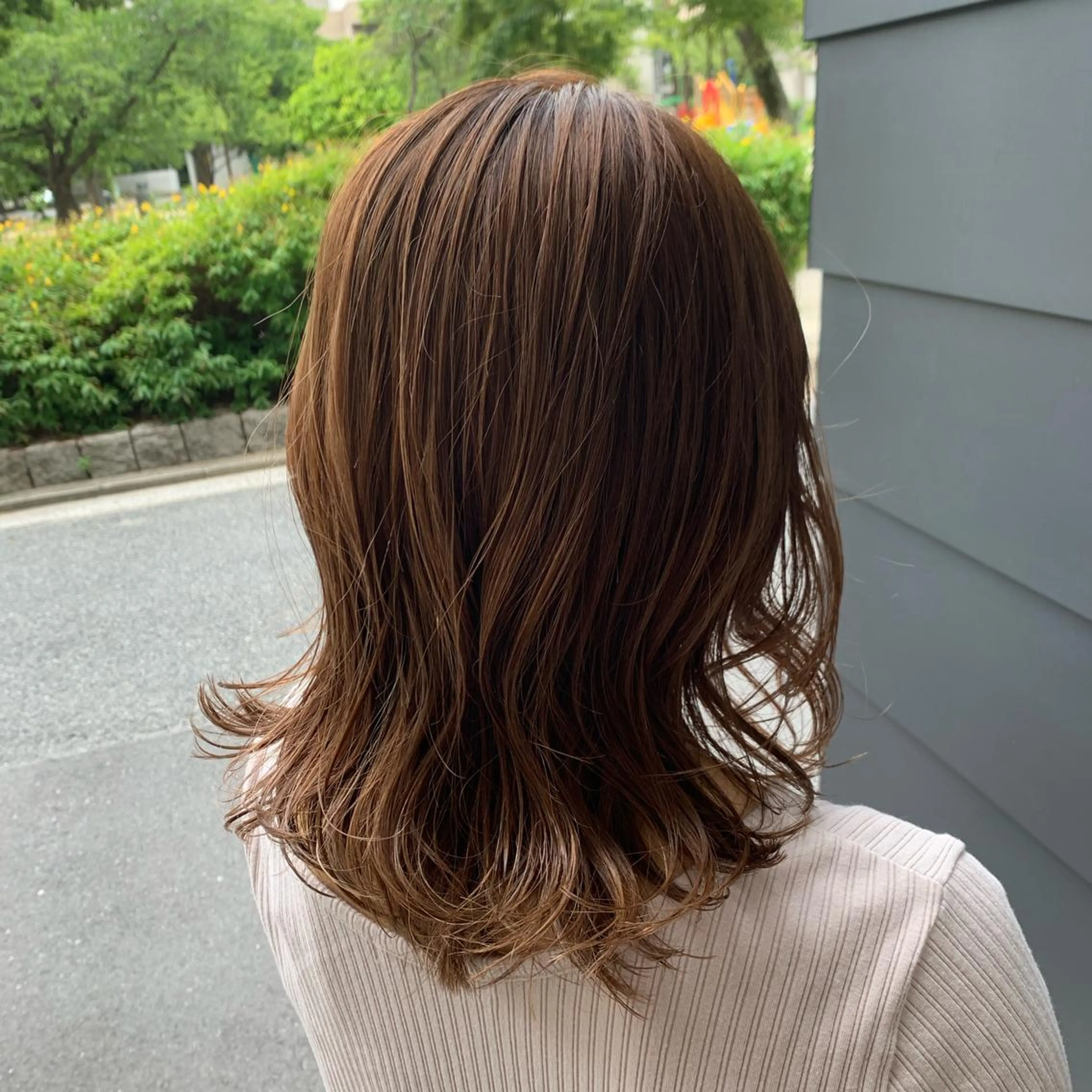ミディアム カラー パーマ STYLE袋町店 赤畠達弥のヘアスタイル