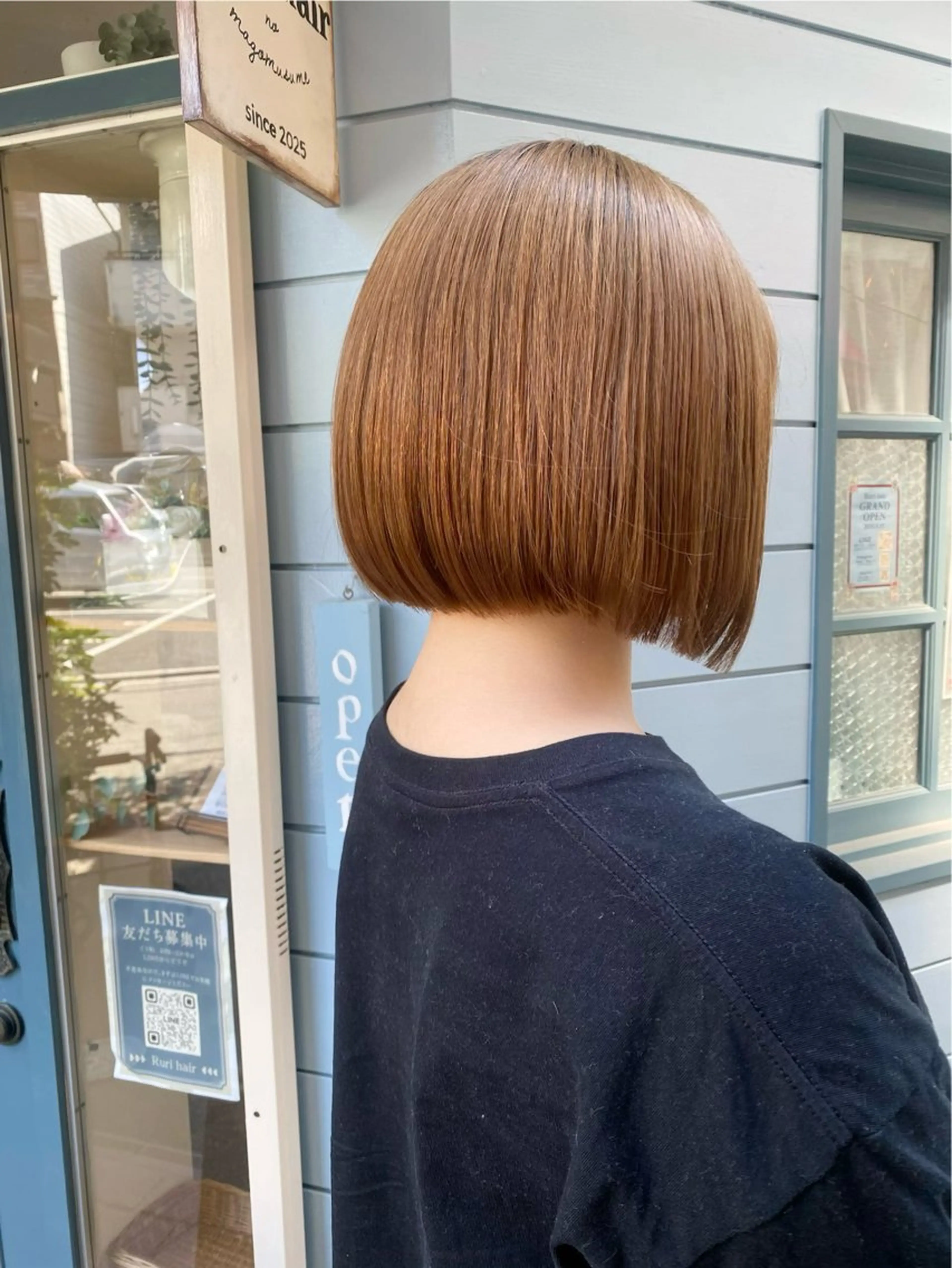 ショート 前下がりボブ ボブ カット Ruri hair magomusumeのヘアスタイル