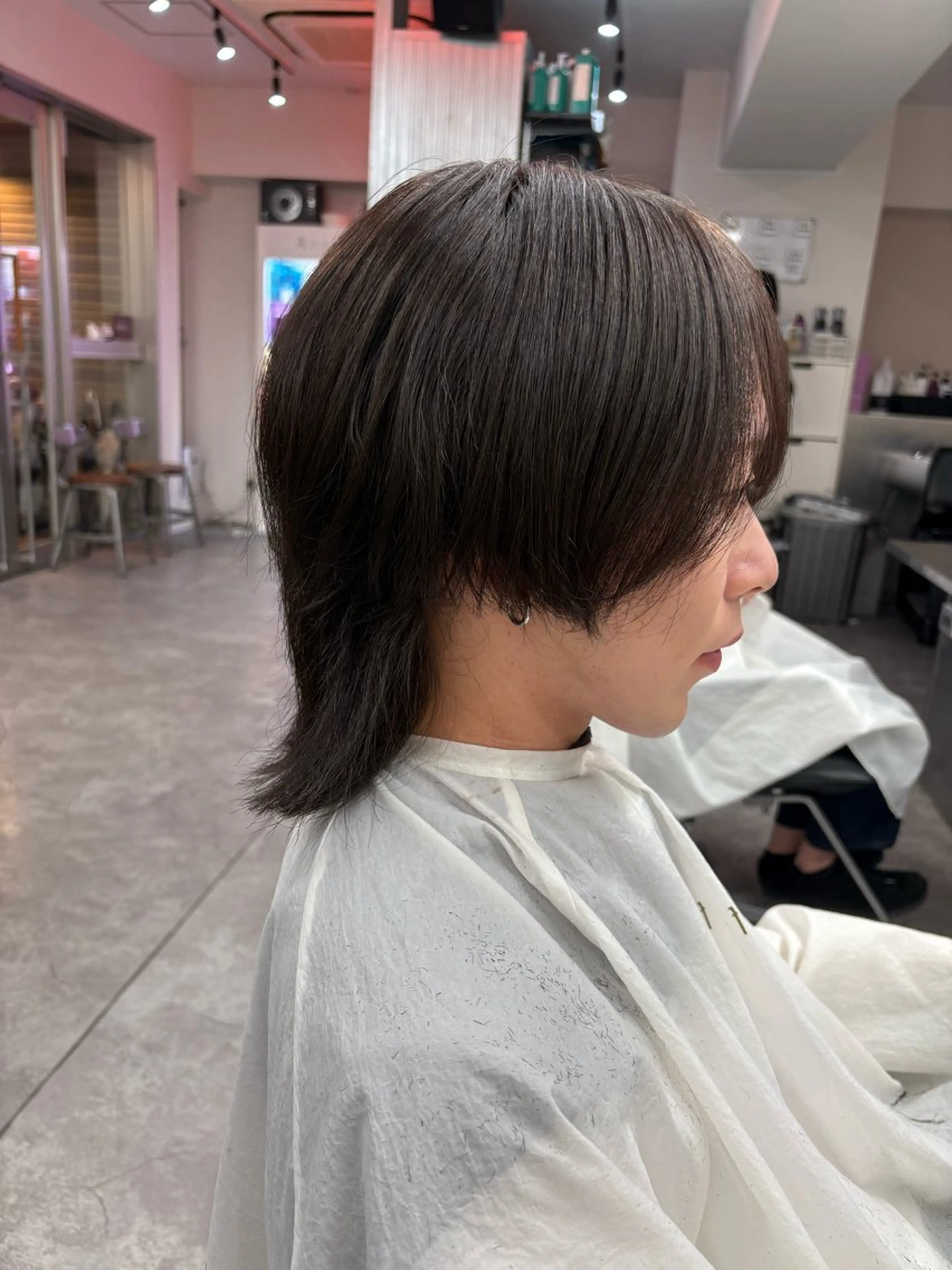 ミディアム カラー パーマ メンズ カット ヘアセット メンズパーマ特化 🔥韓国ヘア職人🔥のヘアスタイル