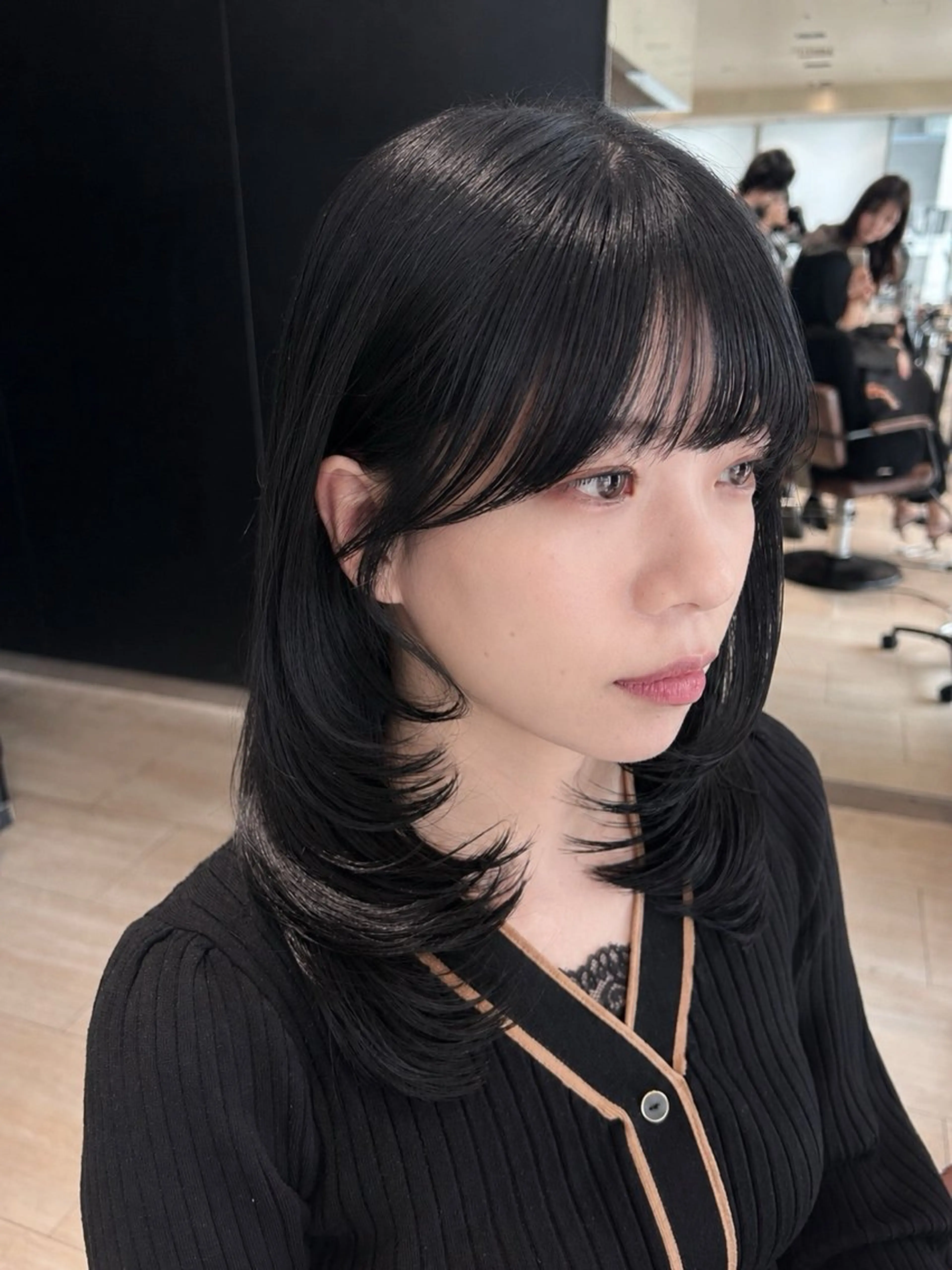 ミディアム カット トリートメント 🎀大竹美侑／顔まわ りカット／レイヤーのヘアスタイル