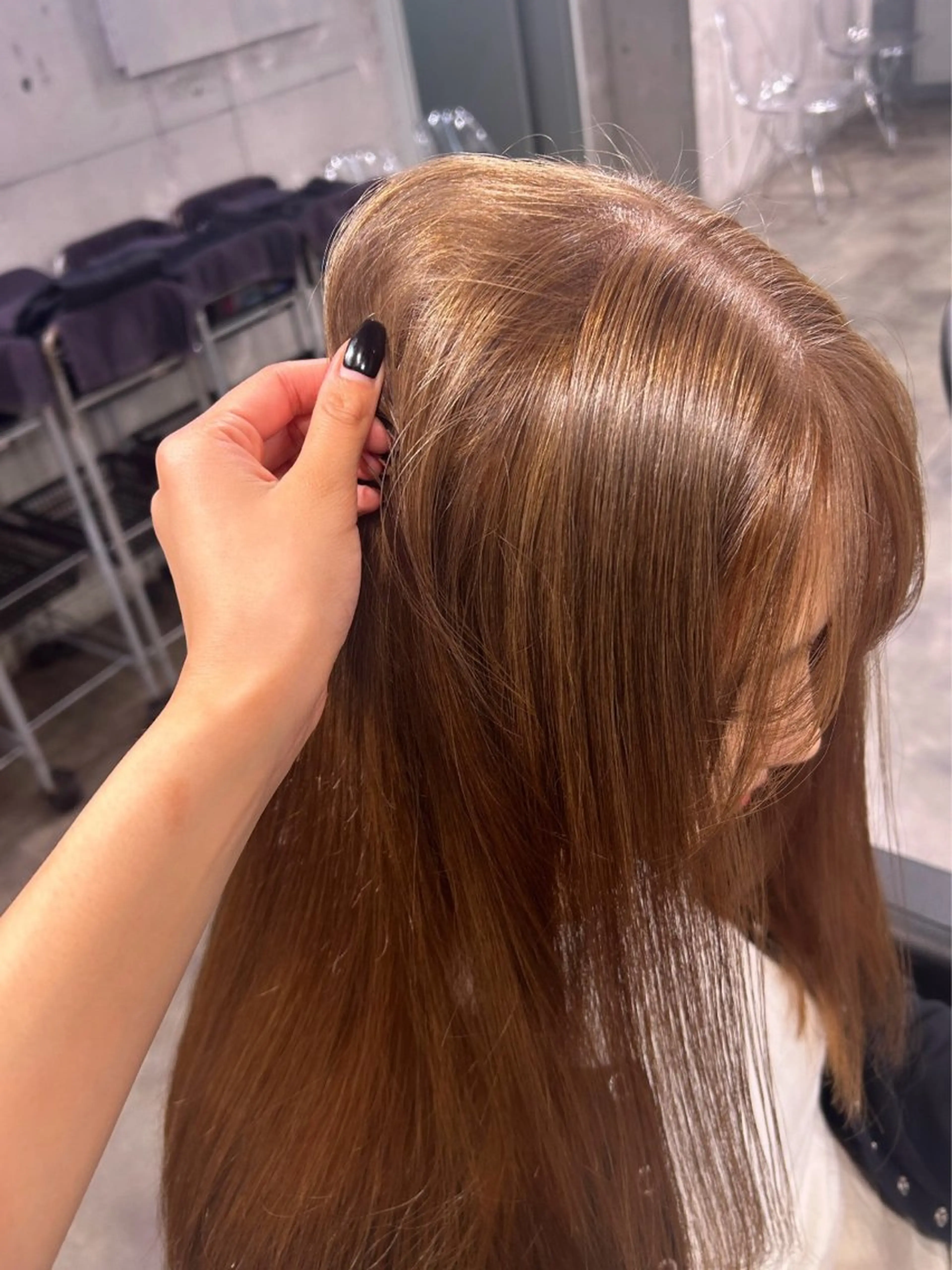 🎀【枝毛・切れ毛を防ぐ】🎀ケアブリーチ➕ケアカラーの写真