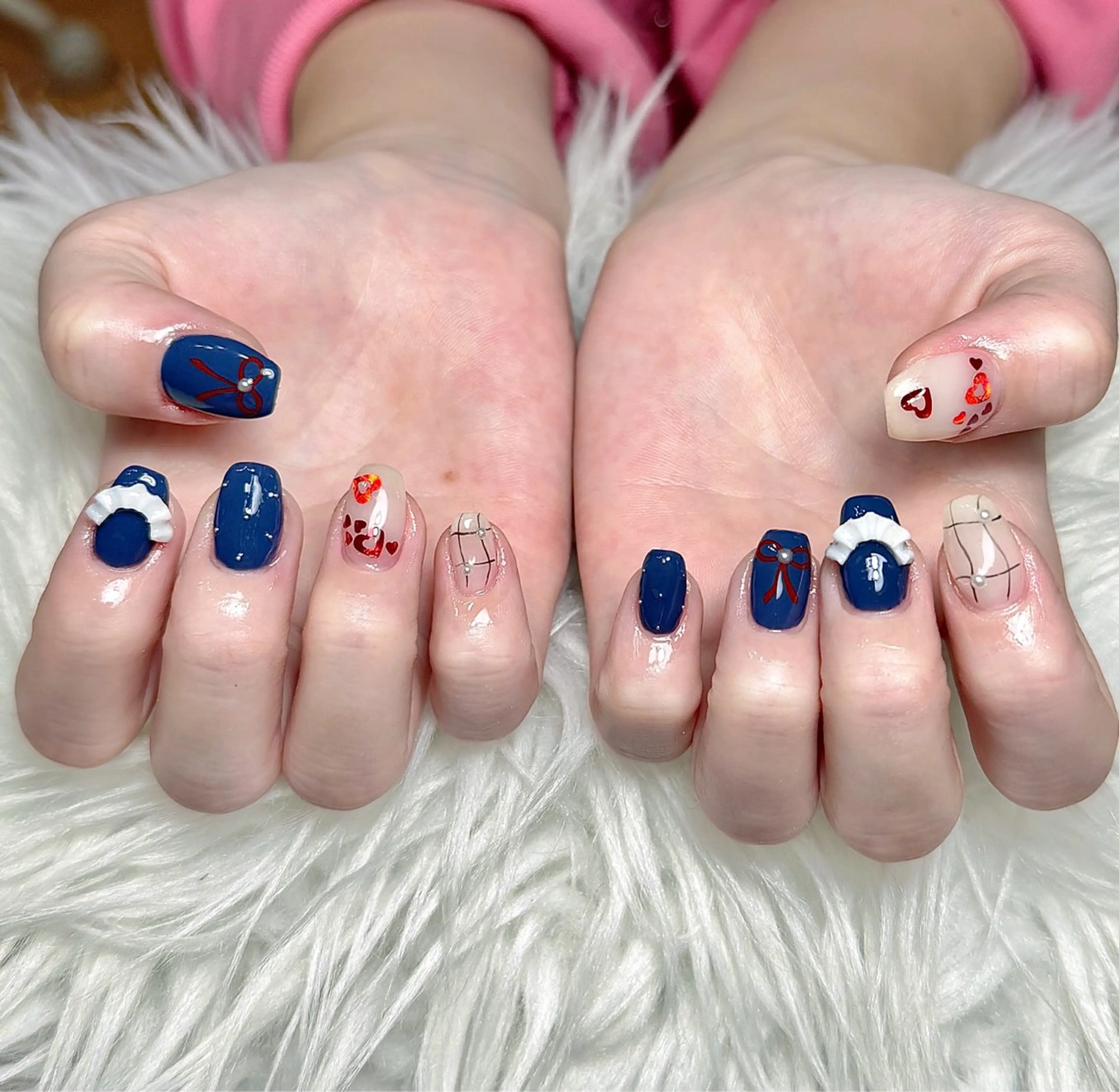 ネイル アートネイル ジェルネイル マグネットネイル ニュアンスネイル シンプルネイル ハンドネイル Ryu Nail NekoChanのネイルデザイン