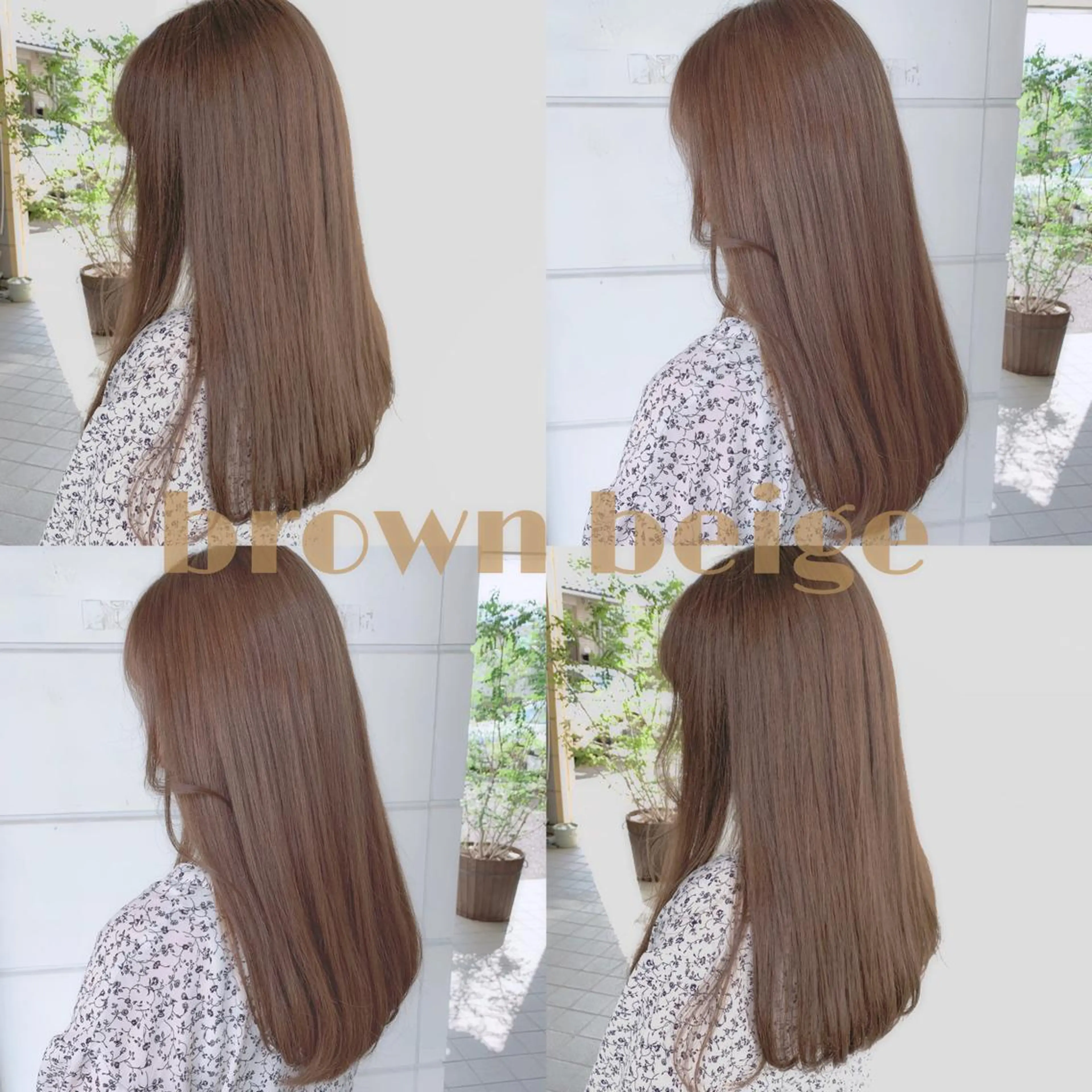 ロング カラー 小澤 志穂のヘアスタイル