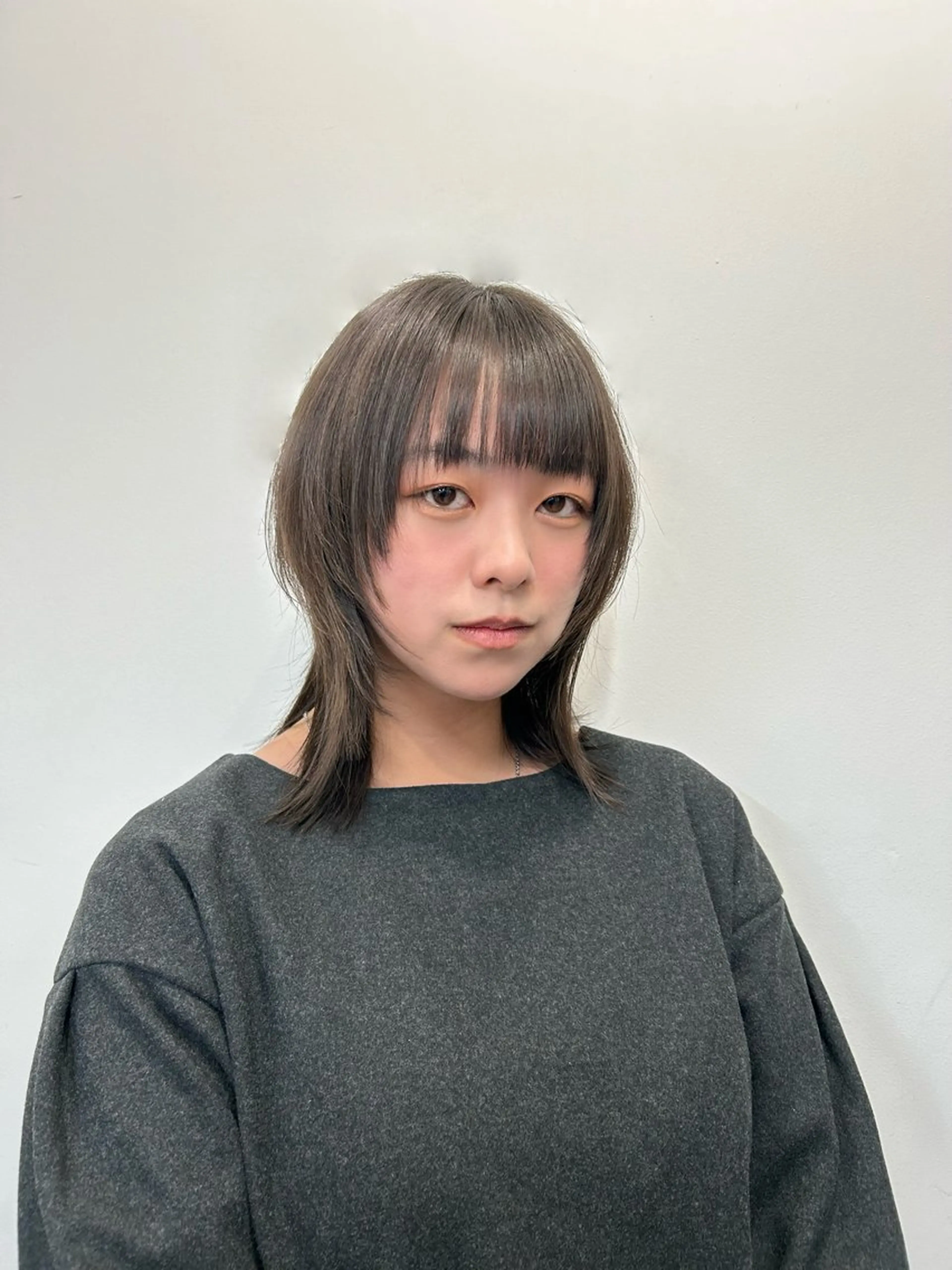 ショート 似合わせカット ウルフカット 梅田l大人韓国ヘア レイヤー×艶カラーのヘアスタイル