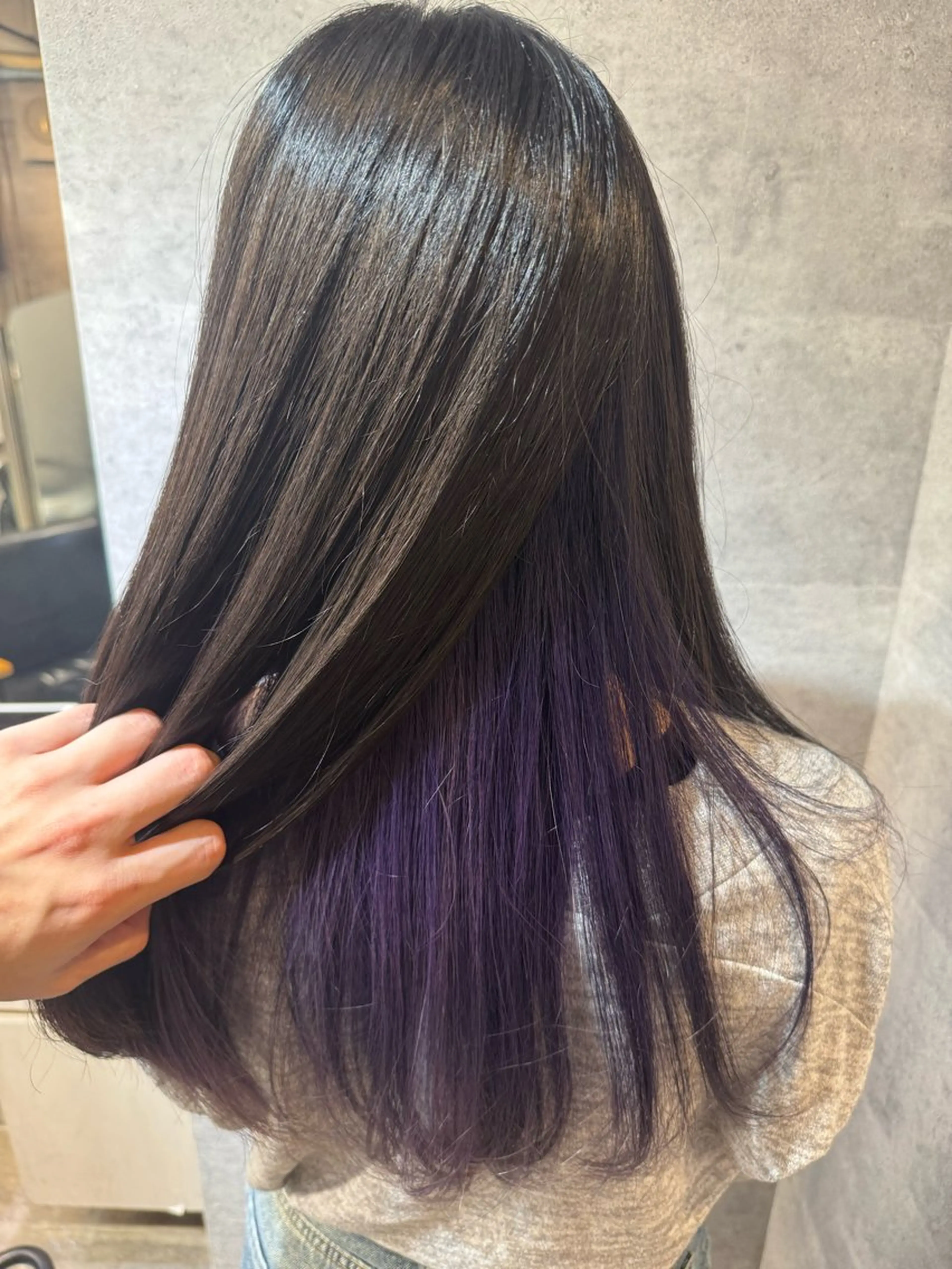カラー ブリーチ ケアブリーチ ダブルカラー ラベンダーカラー バイオレットカラー カット ヘアカラー 髪質改善池袋𓊆 大士𓊇ダブルカラーのヘアスタイル