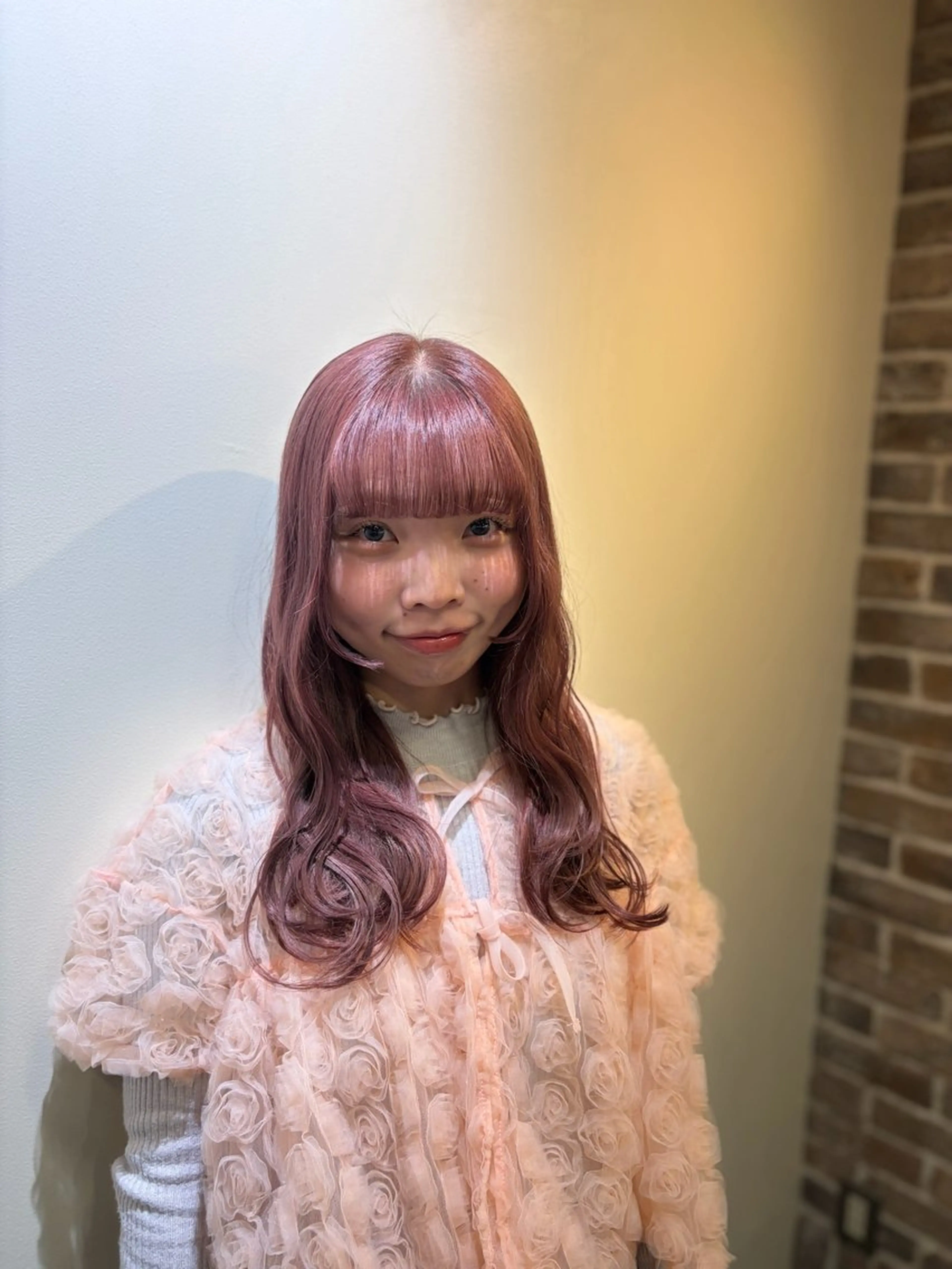 セミロング ヘアカラー トリートメント メンズパーマ/縮毛 矯正/徳田真緒のヘアスタイル