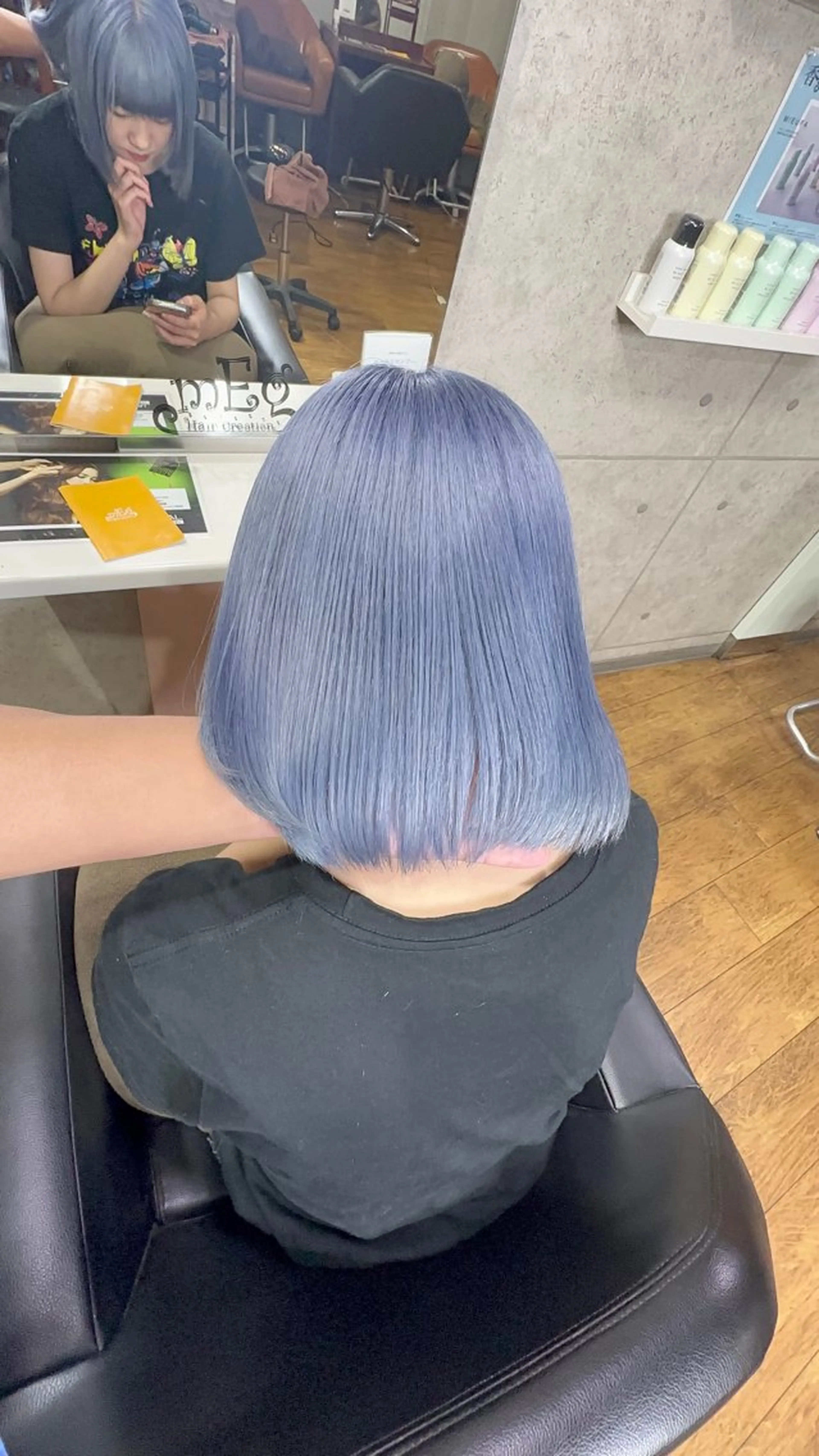 ショート カラー mEg hair creation川崎矢向店所属・レイヤー/ブリーチ/ 艶カラー/アトムのヘアスタイル