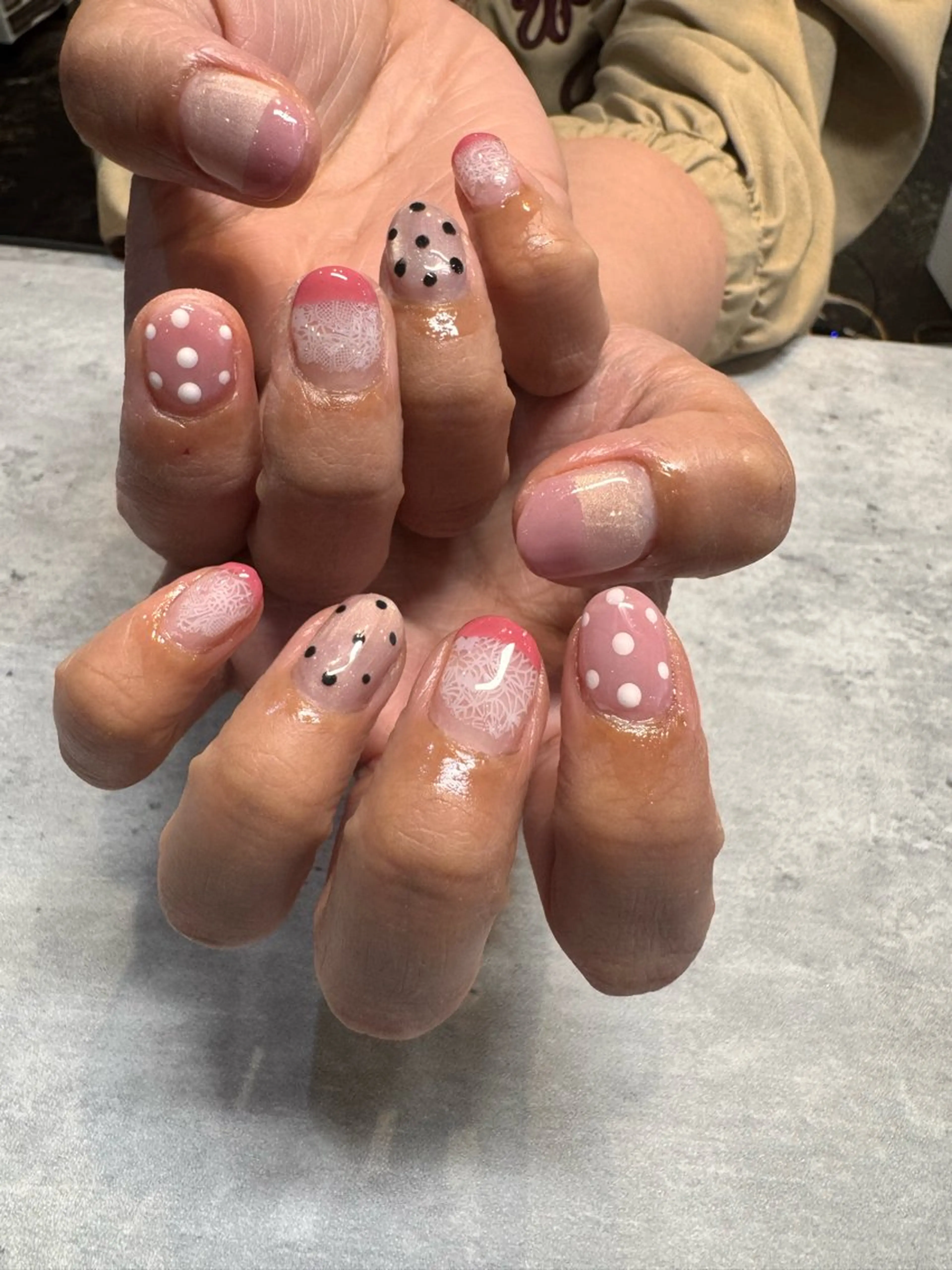 レースネイルおまかせデザイン💎【ケア込】限定2枠の写真