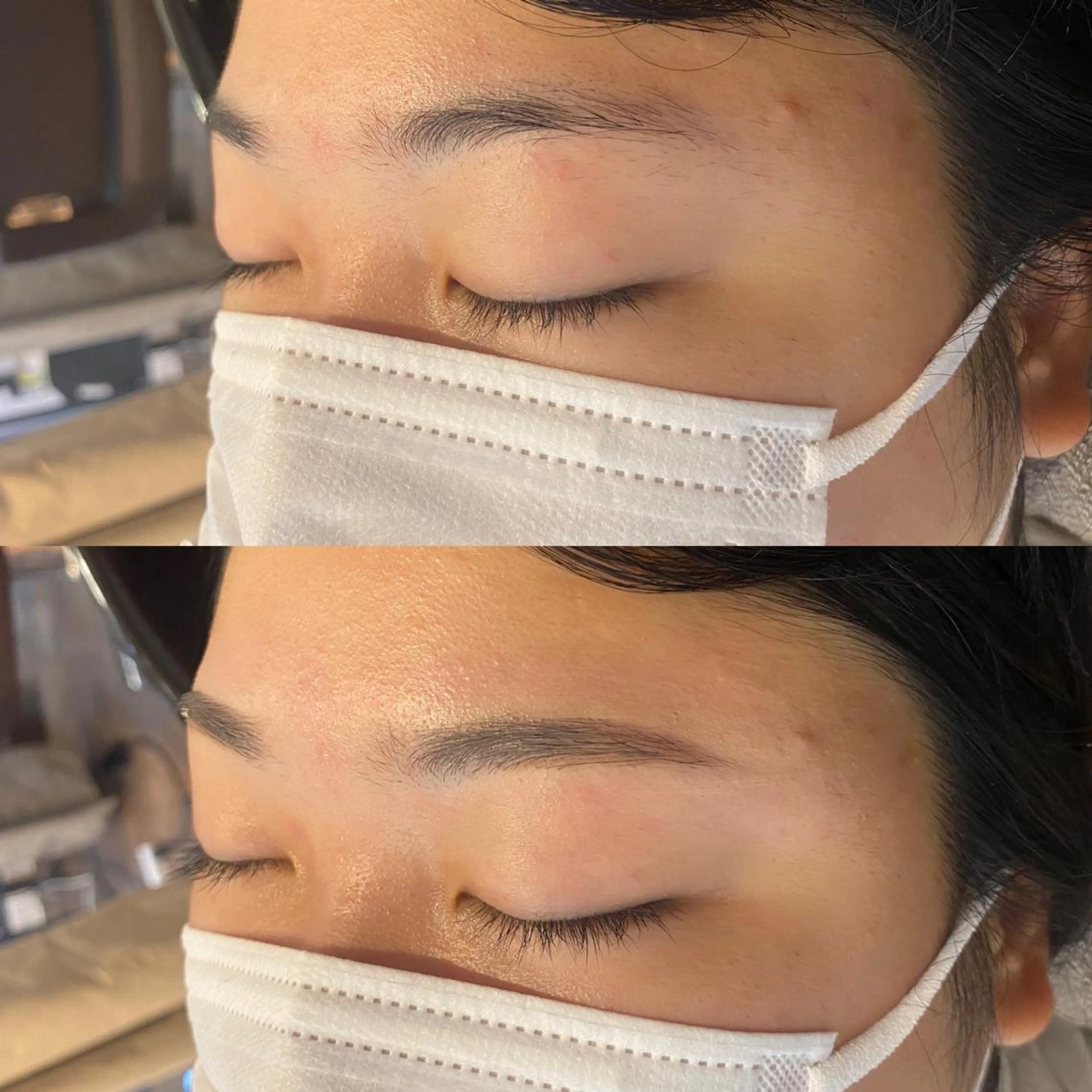 アイブロウ ワックス脱毛 眉カット pep natsumiのヘアスタイル
