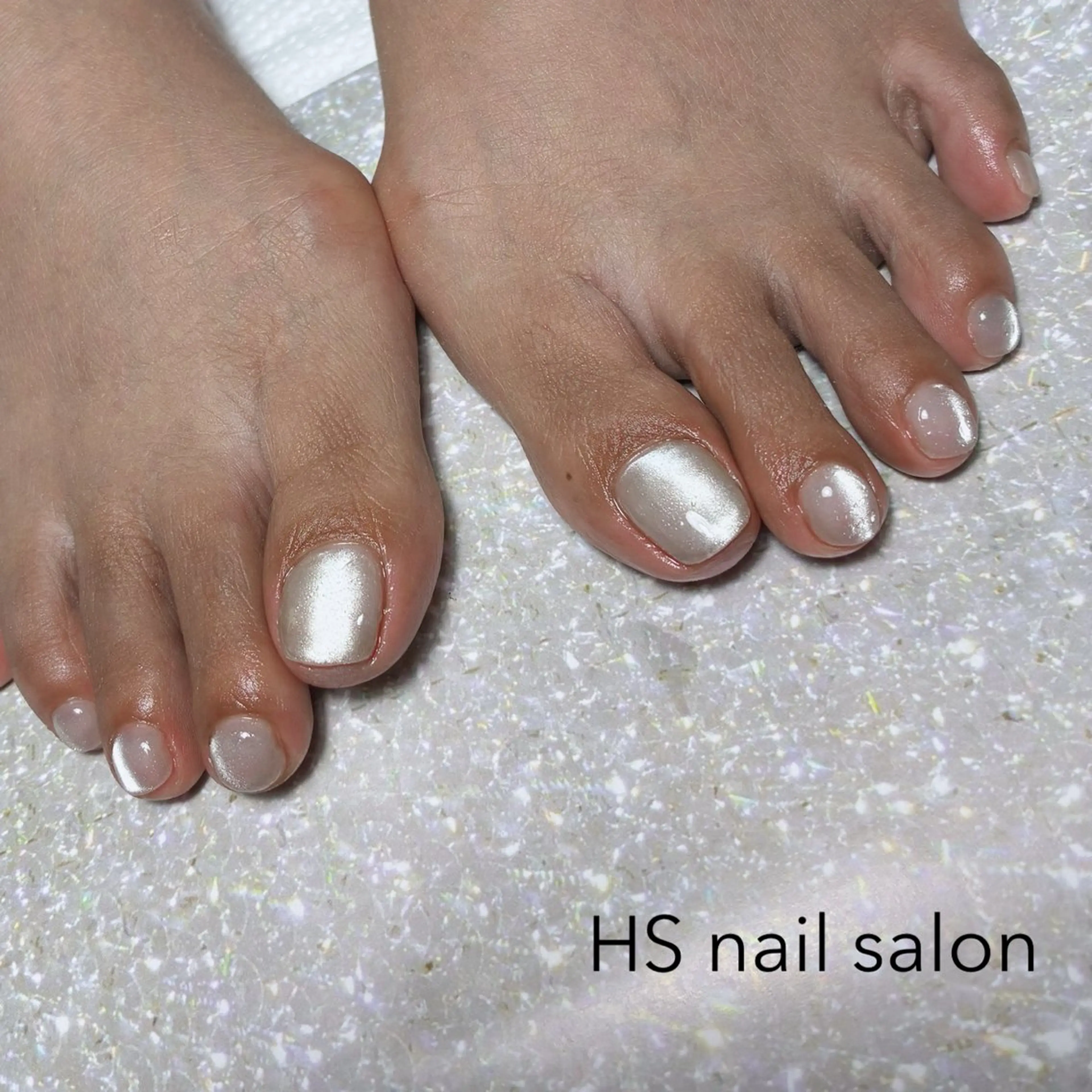 ショート フットネイル hs nail salonのネイルデザイン