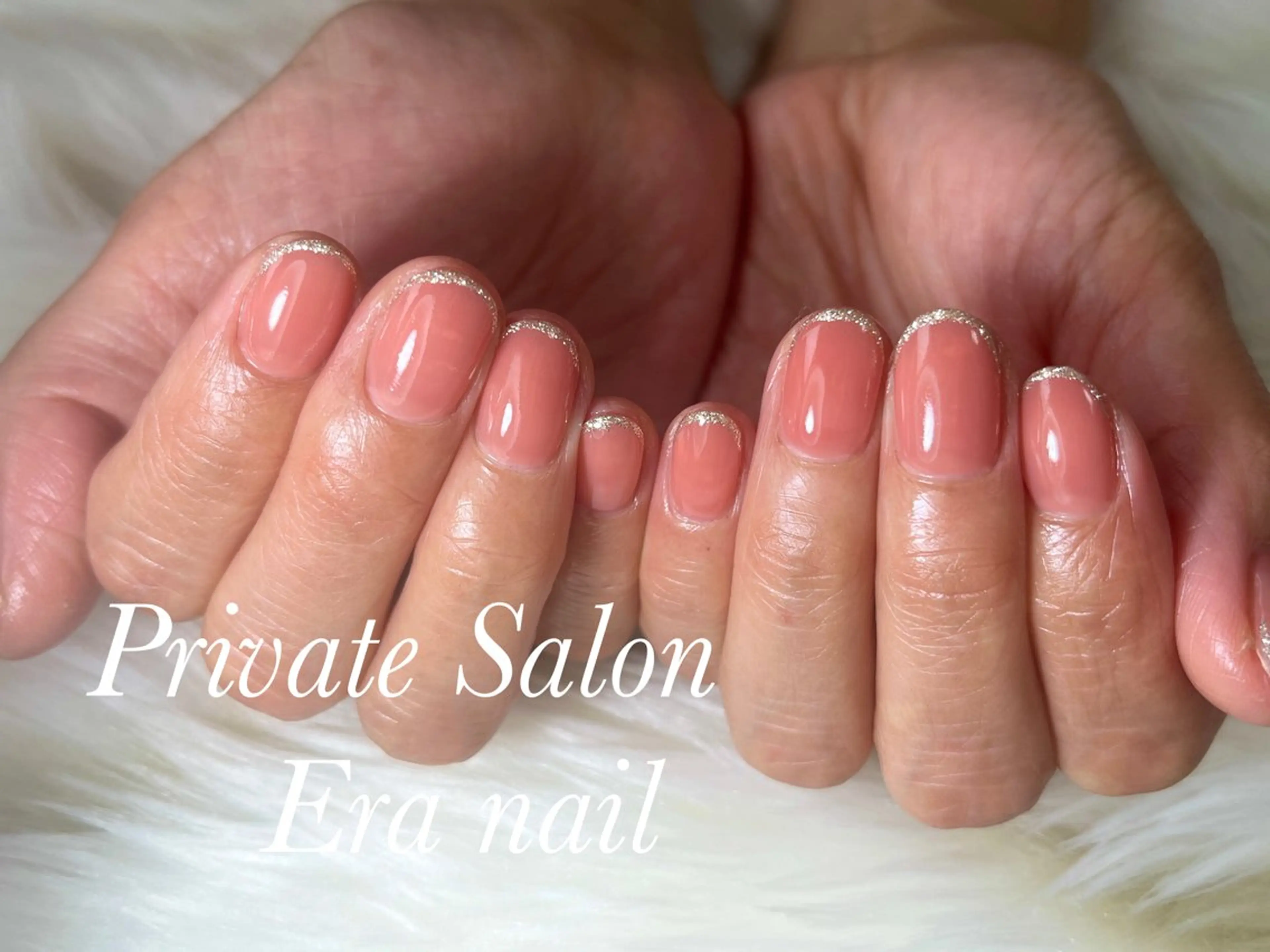 ネイル フレンチネイル ラメ(グリッター) ワンカラーネイル ハンドネイル Era nailのネイルデザイン