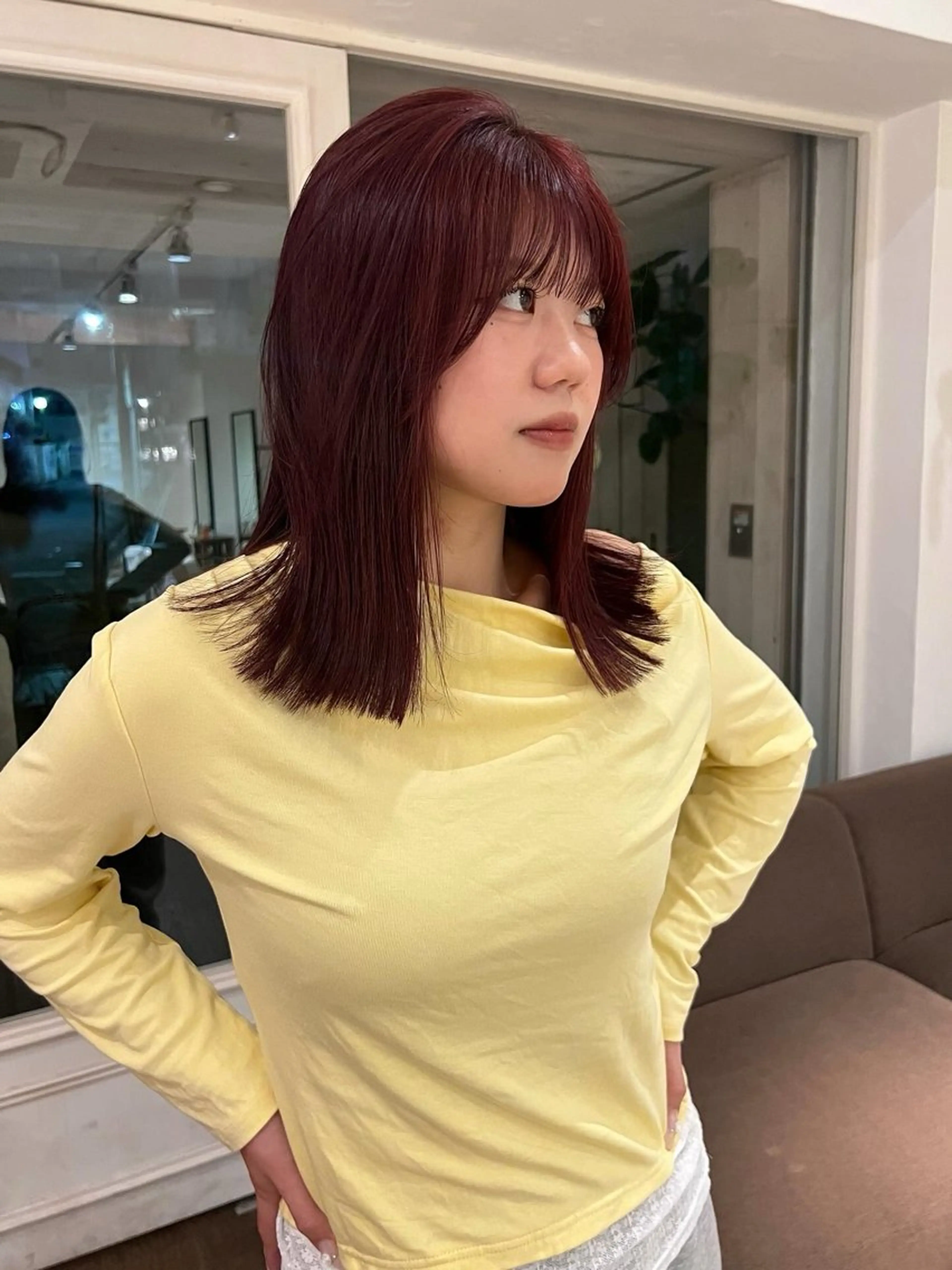 セミロング カラー KNACK/天王寺 美容室/レイヤーのヘアスタイル