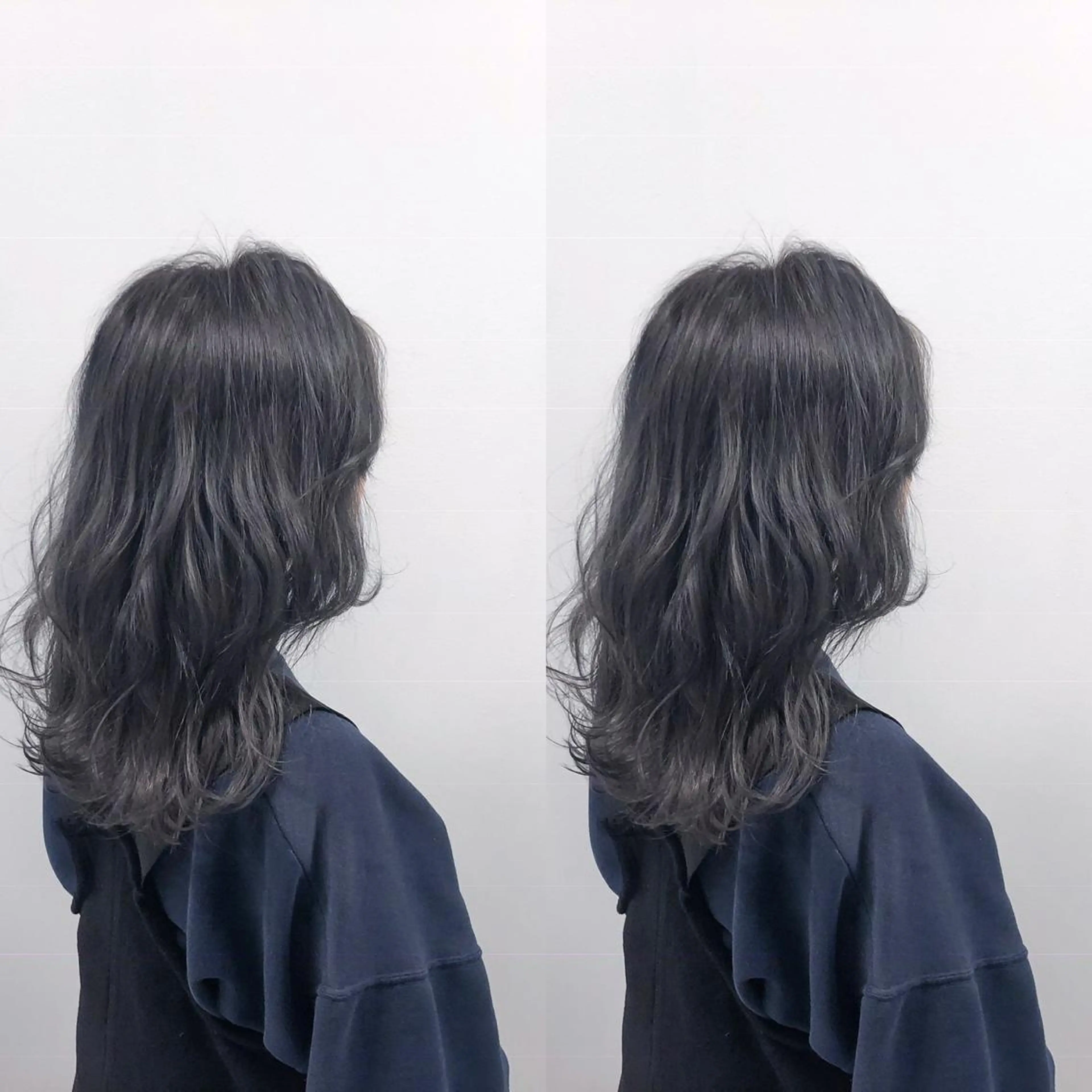 ロング カラー カット ヘアカラー トリートメント なんば髪質改善カラー Ardoreのヘアスタイル