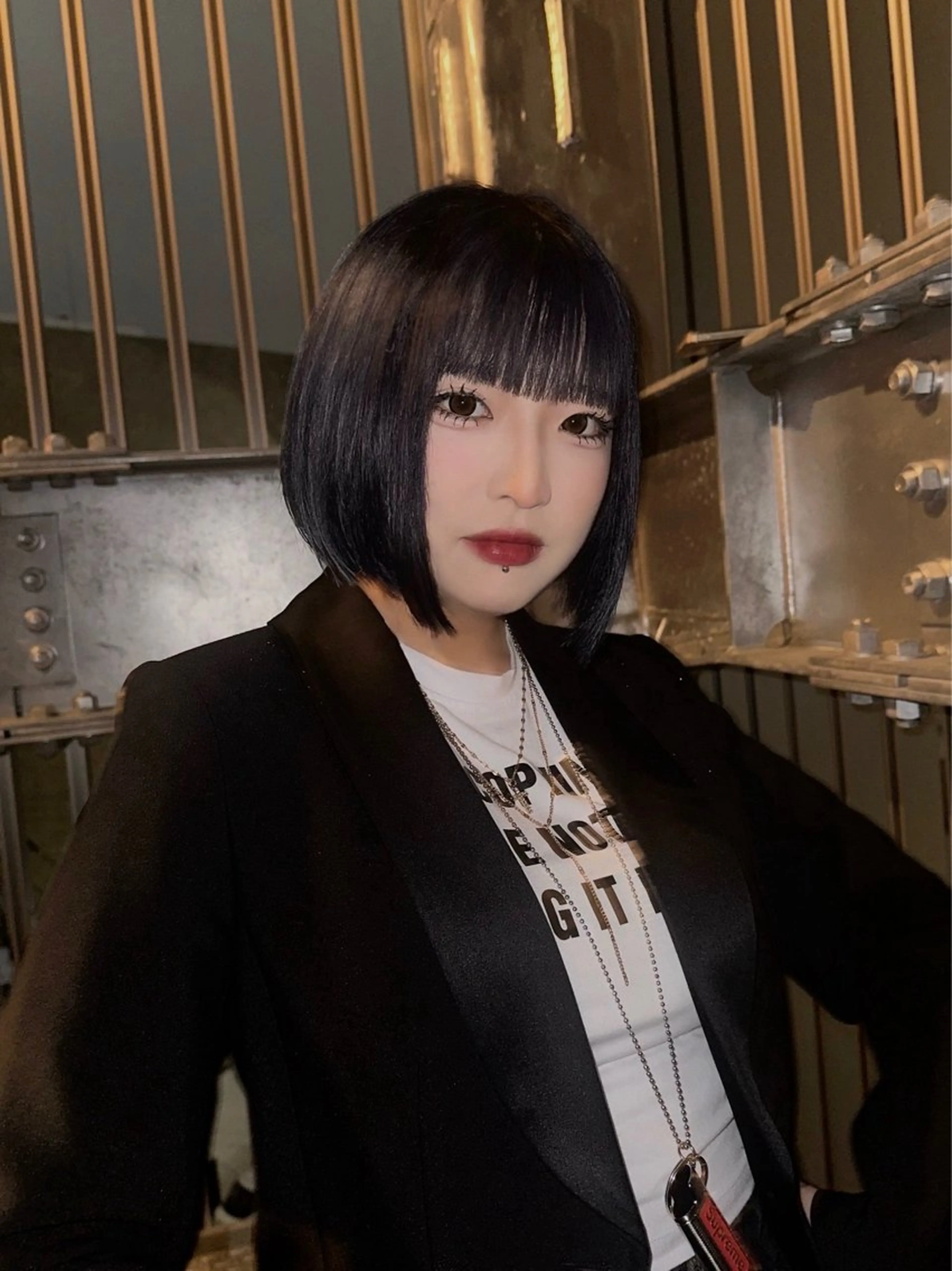 ミディアム カラー ヘアカラー トリートメント ケアブリーチ特化✨/ 艶カラー/エクステのヘアスタイル