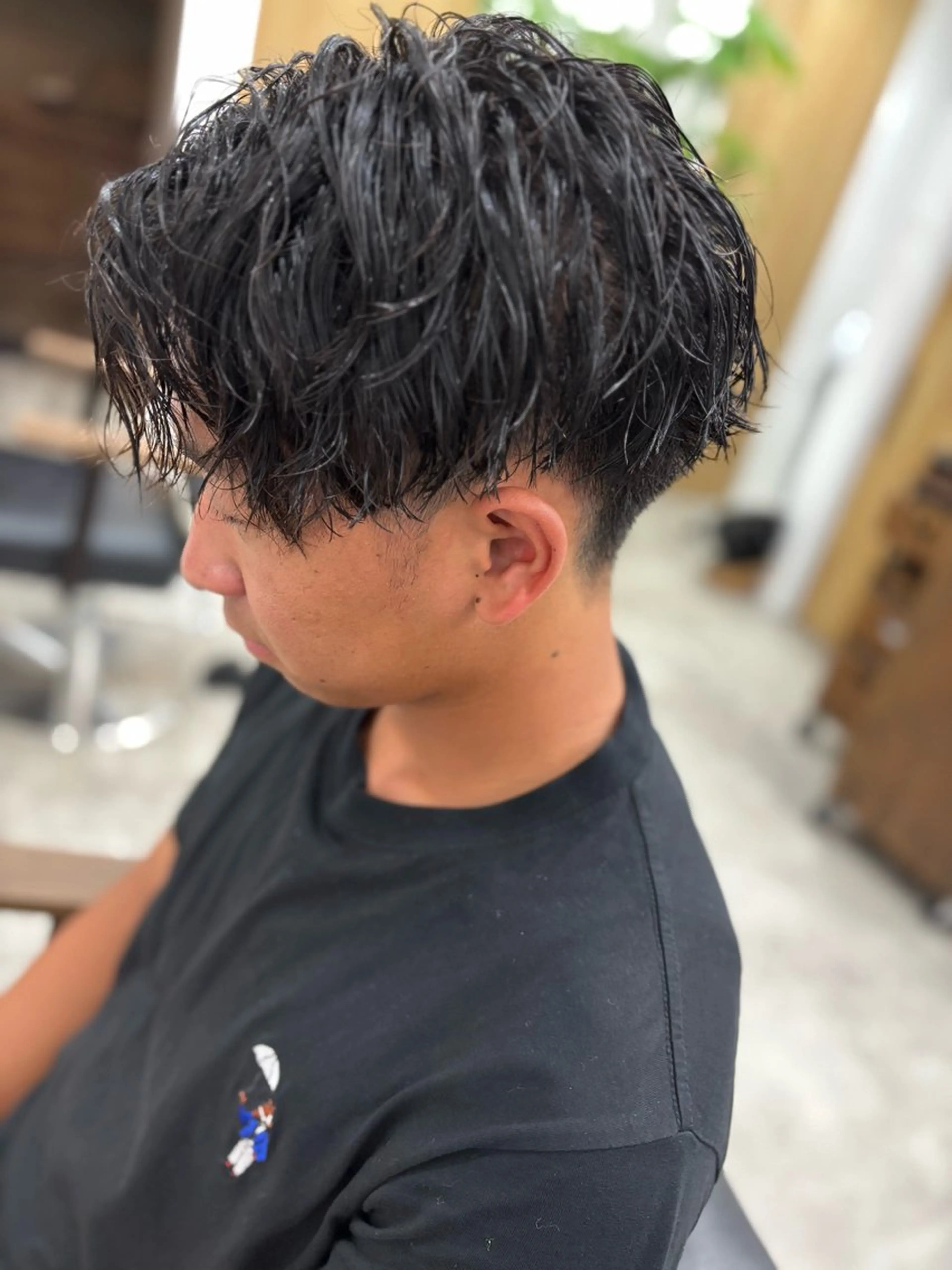 ショート パーマ メンズ カット パーマ Lumo Yu-kiのヘアスタイル