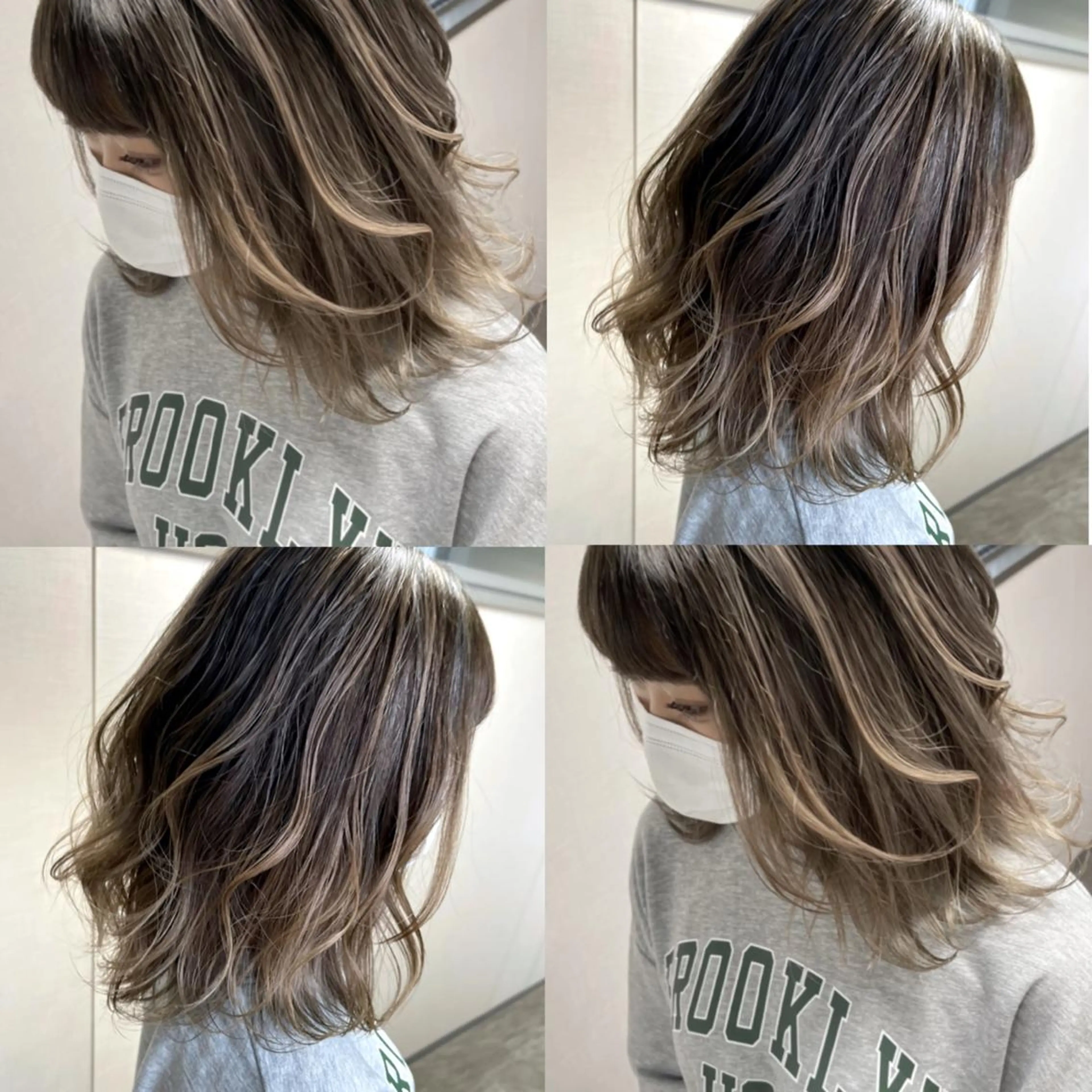 ミディアム ハイライト PARK by CREAM所属・松井那津子 /ハイライトブリーチのヘアスタイル