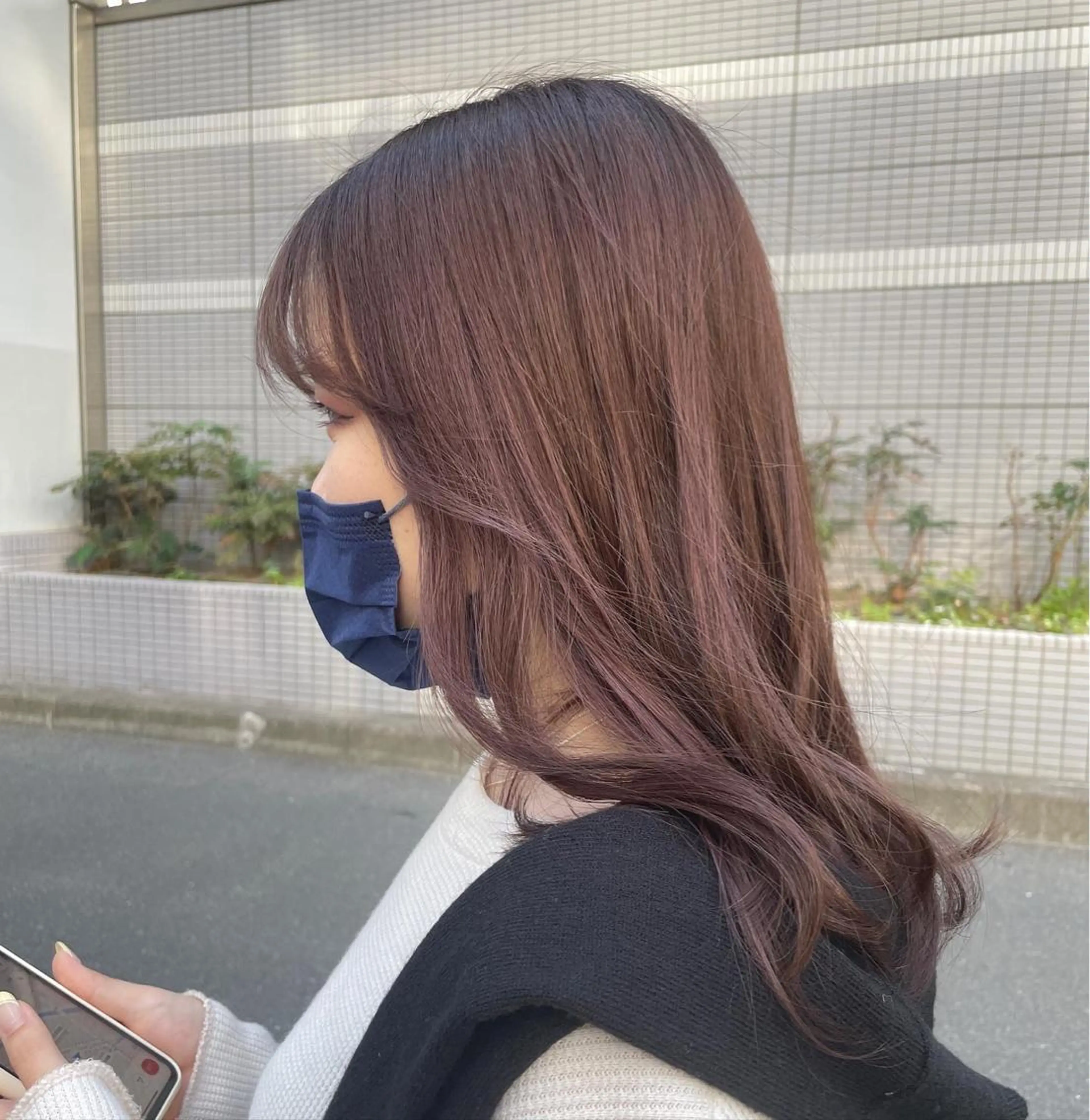 カラー ラベンダーカラー ラベンダーピンク ピンクカラー Mana/似合わせ レイヤー/ウルフのヘアスタイル