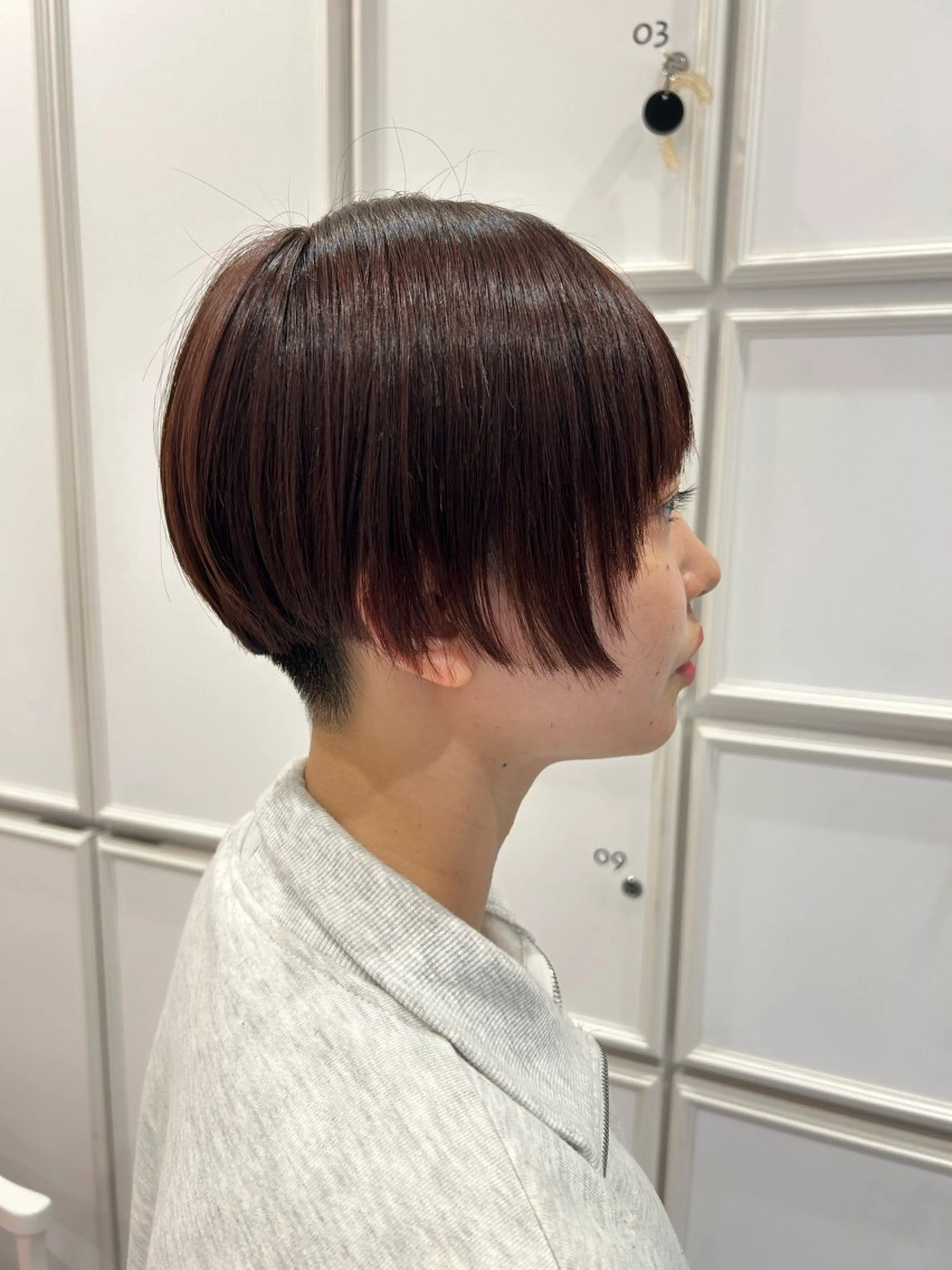 ショート カラー RINA/ハイトーン /レイヤー/髪質改善のヘアスタイル