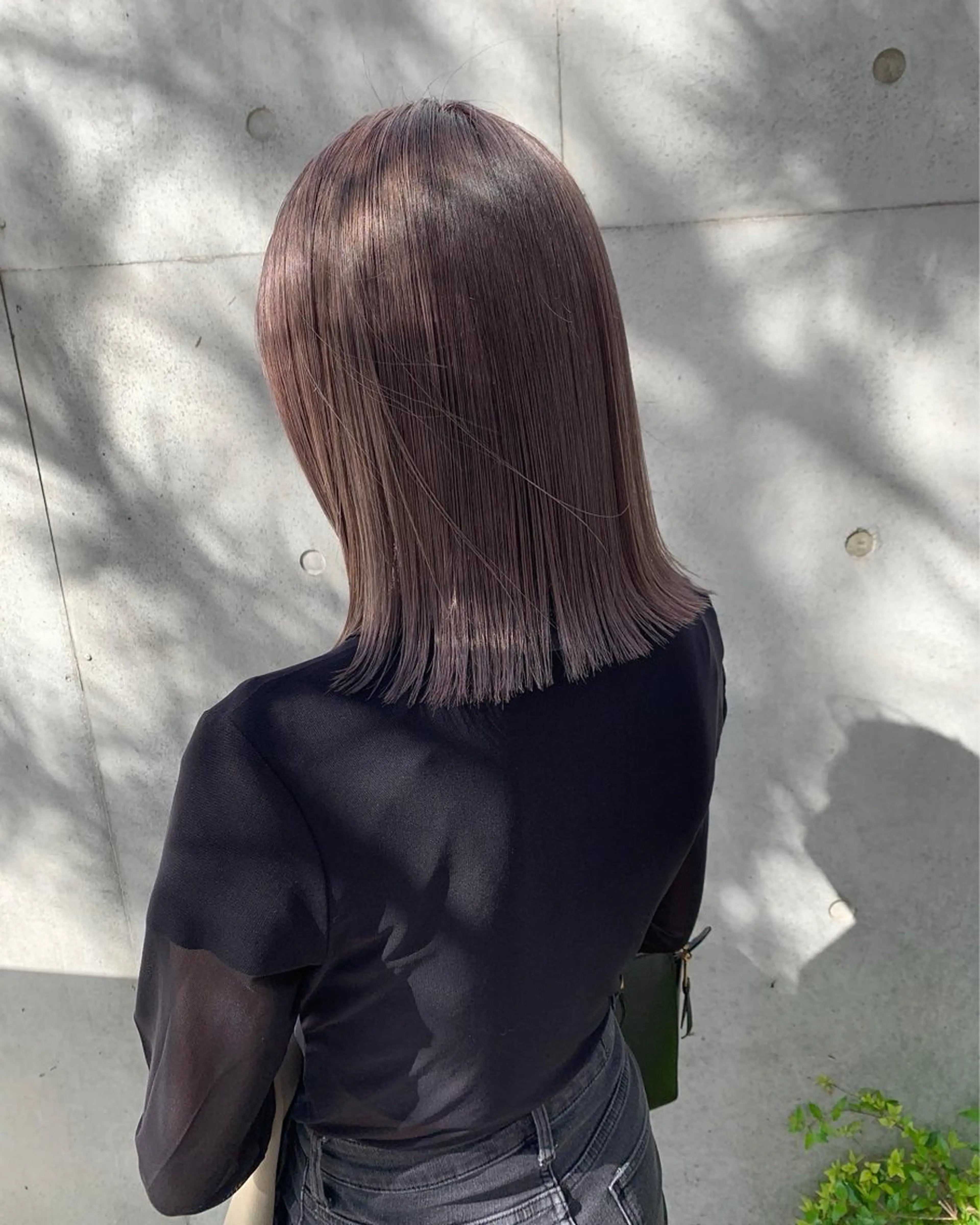 セミロング カラー ヘアカラー 艶カラー🐳🫧 サヤカ 🐳のヘアスタイル
