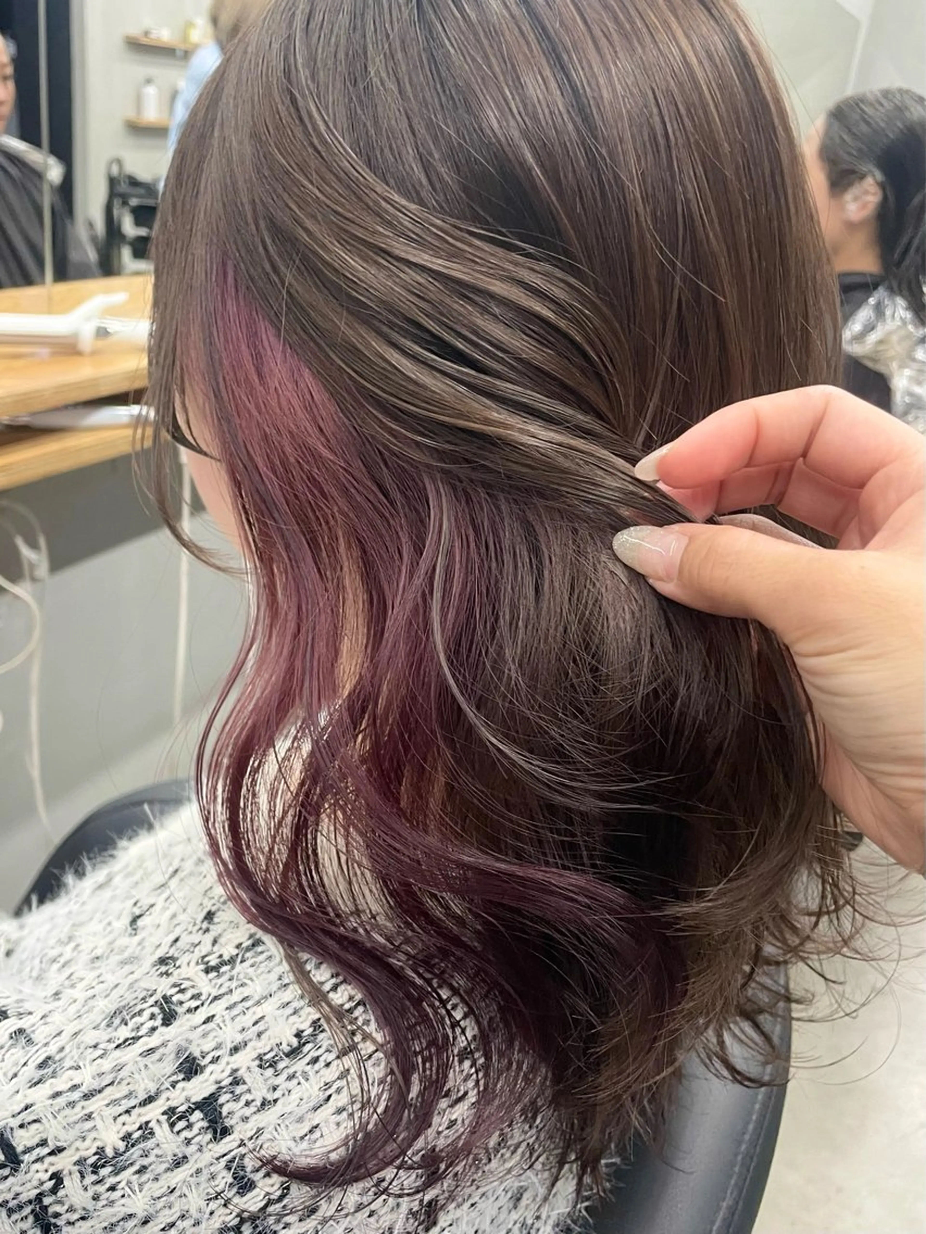 セミロング カット ヘアカラー トリートメント ひより ／novusのヘアスタイル