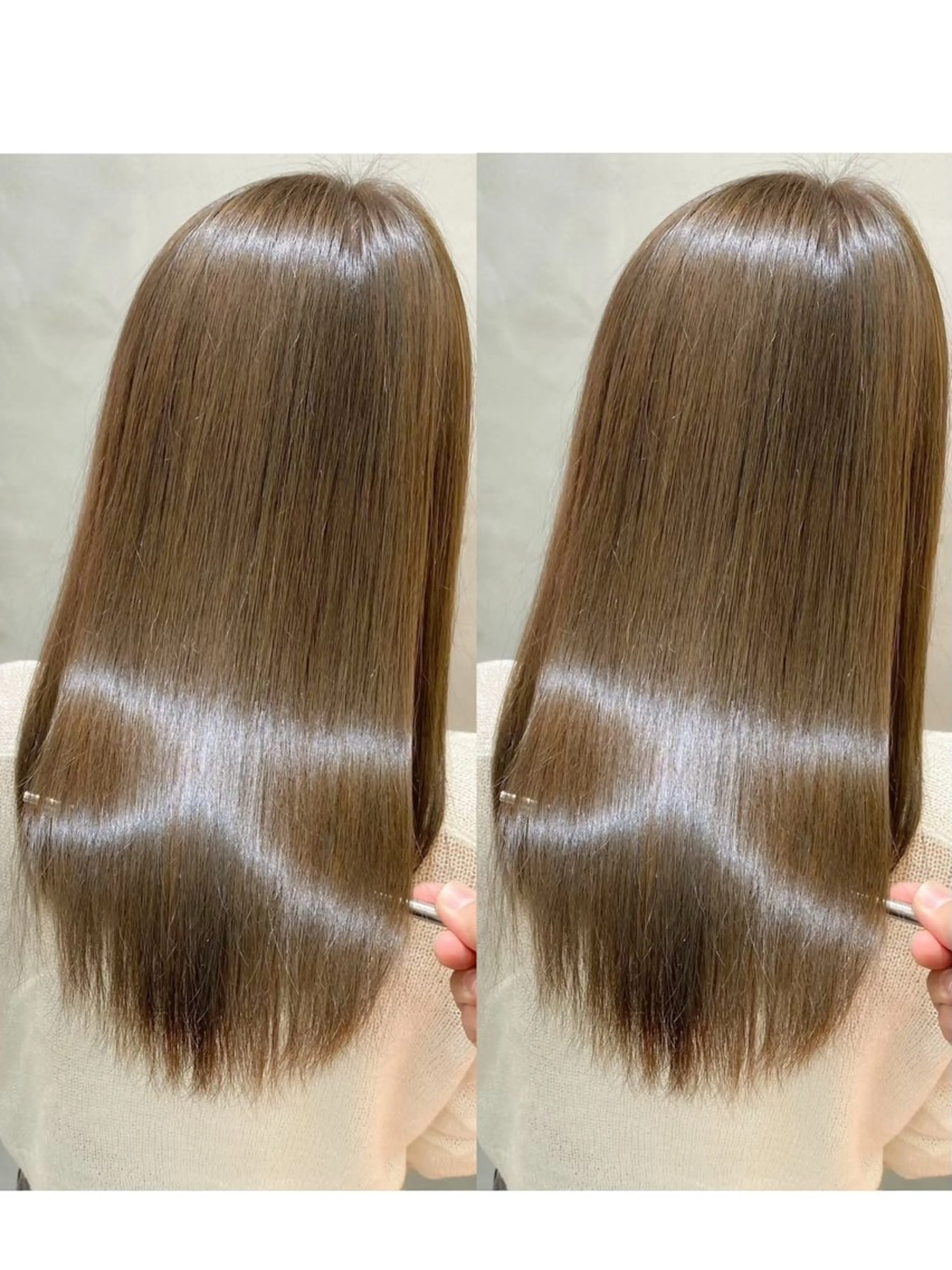 ミディアム カット ヘアカラー トリートメント 艶カラー美髪縮毛矯正 /髪質改善✨️ユウキのヘアスタイル