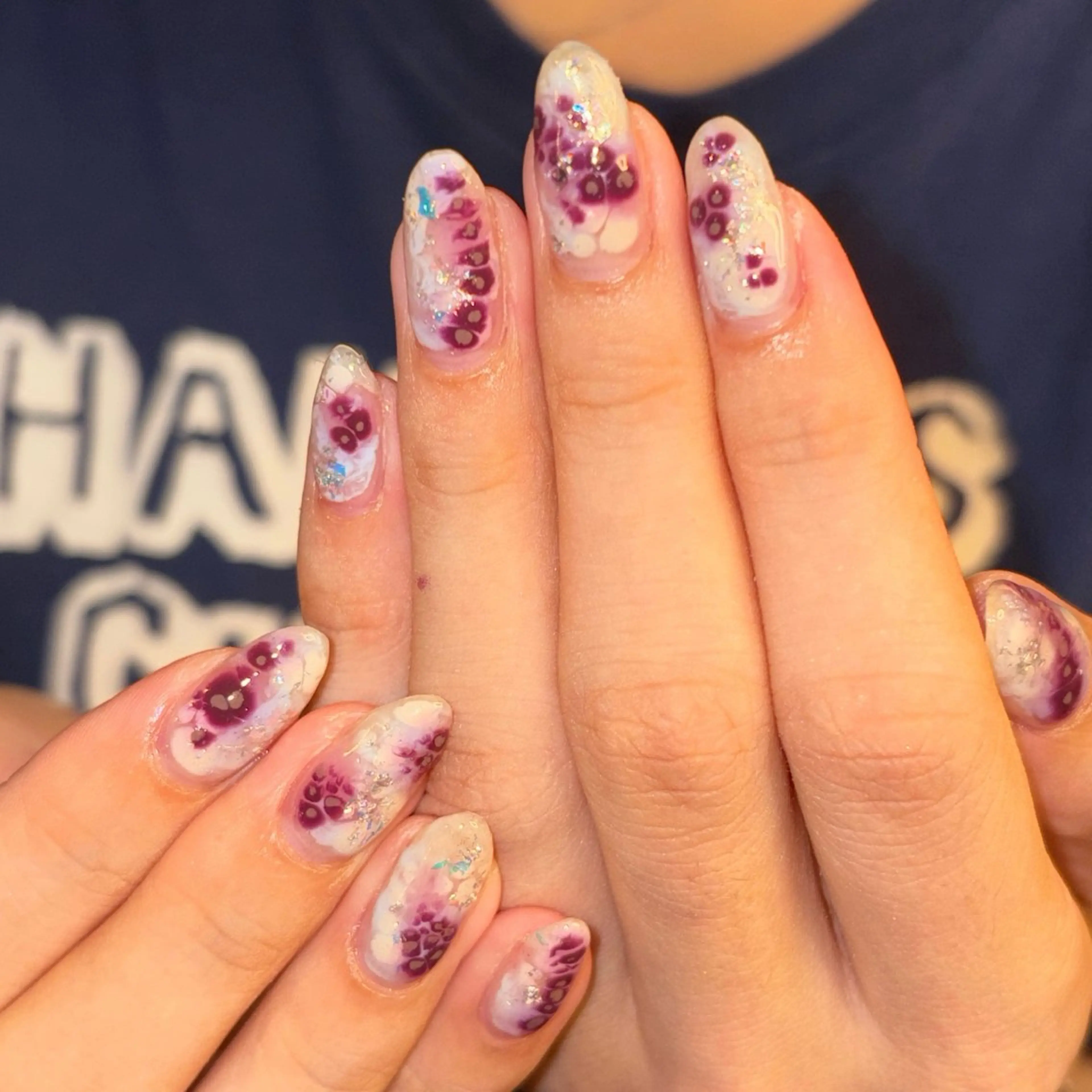 ネイル ブルー 爪神所属・＊爪神＊ 珠裕‪ miyuのネイルデザイン