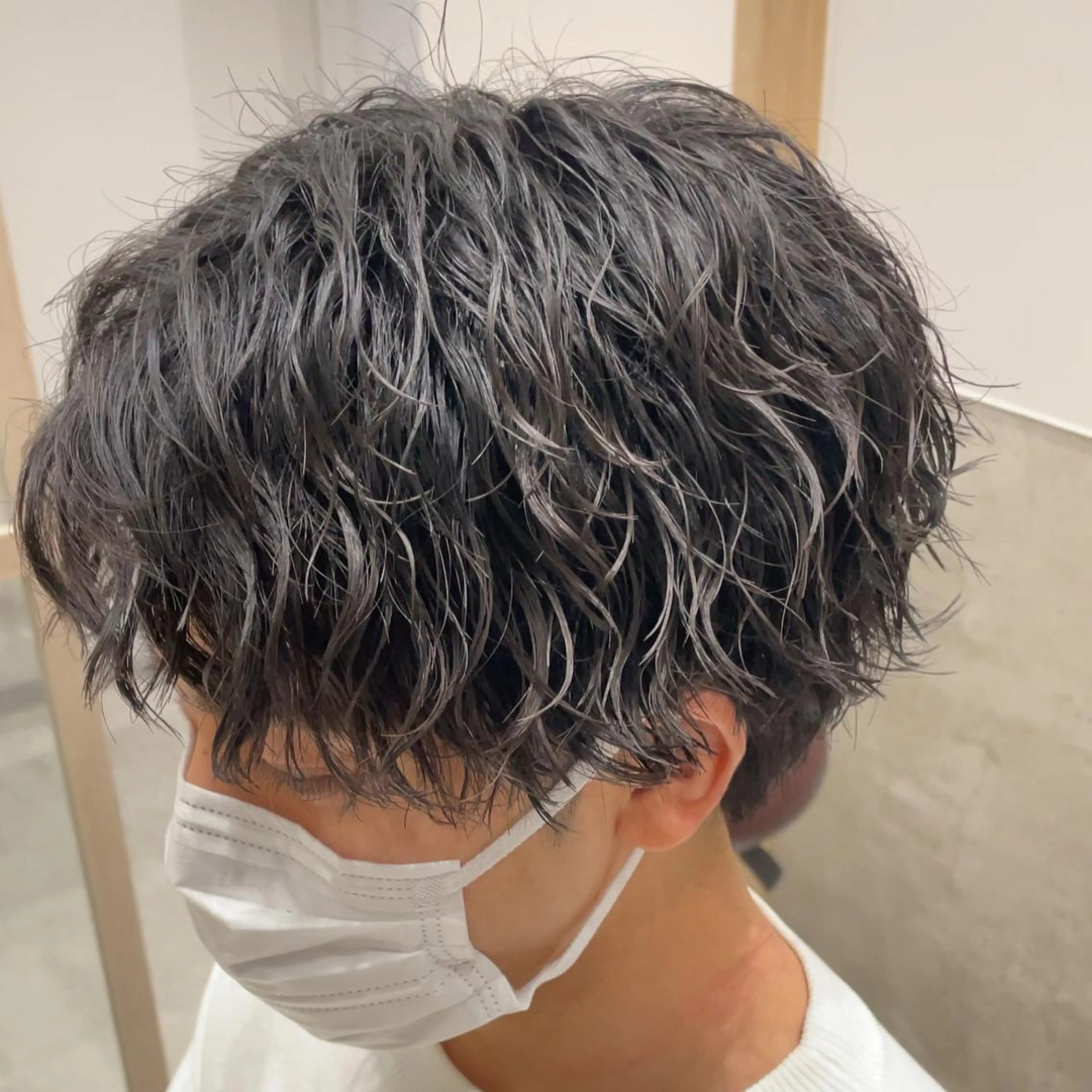 ショート カット パーマ メンズカット/ 沖縄市/村田亮太のヘアスタイル