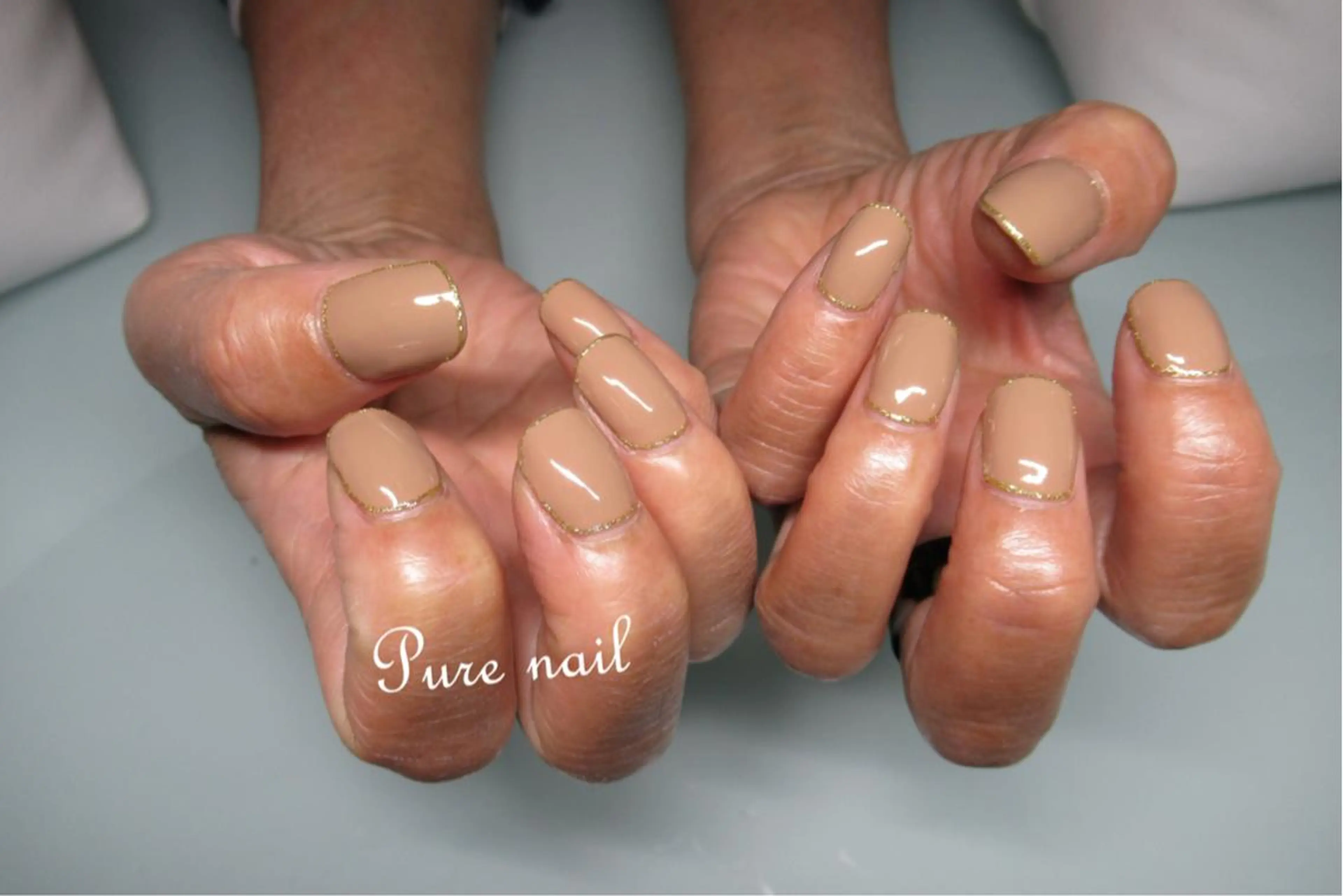 ネイル ラメ(グリッター) シンプルネイル feliz salonのネイルデザイン