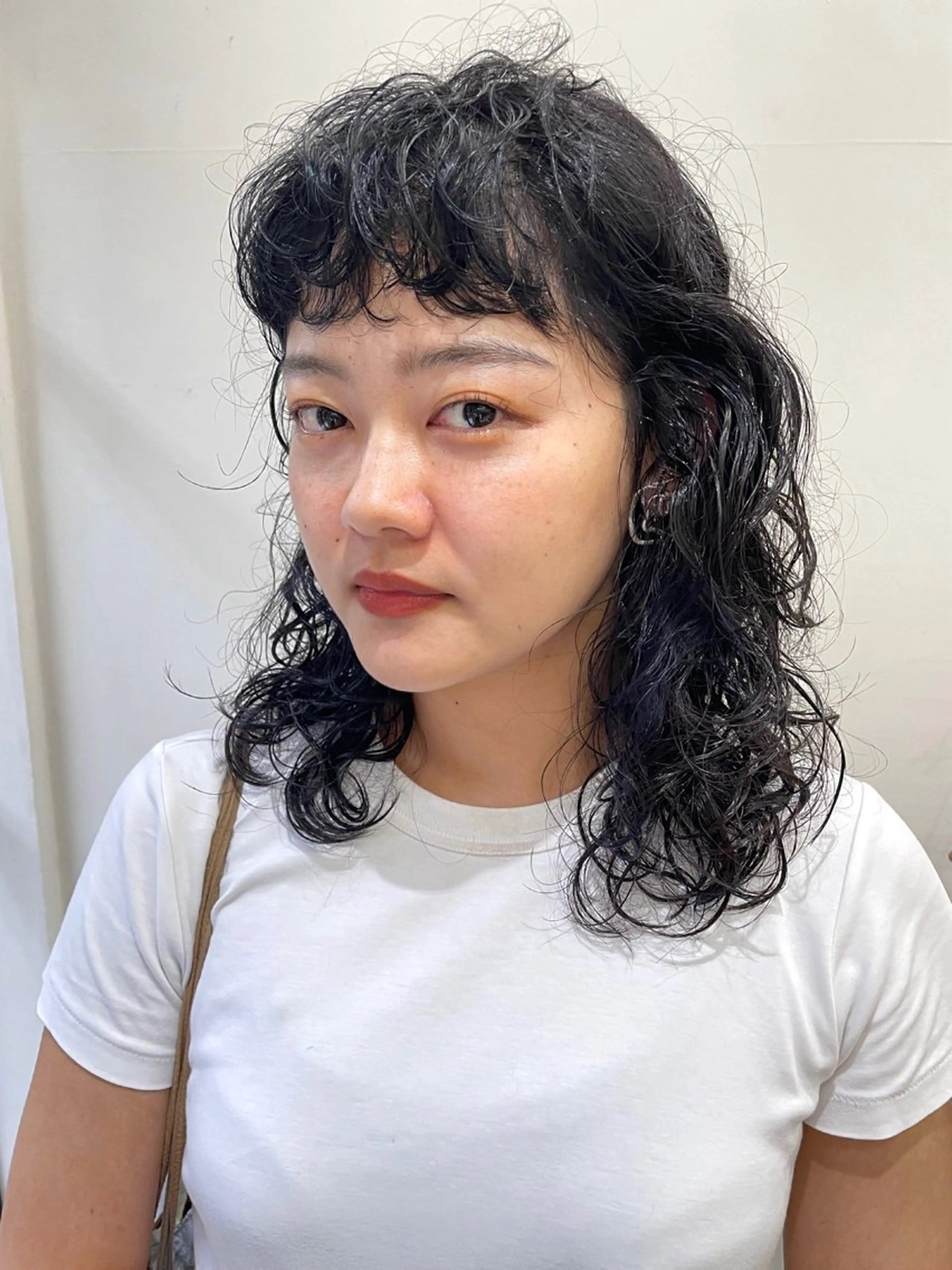 ミディアム カラー パーマ ヘアアレンジ メンズ ミディアムパーマ メンズパーマ くせ毛 カット パーマ トリートメント tatsumi/ボブ ウルフ/レイヤーのヘアスタイル