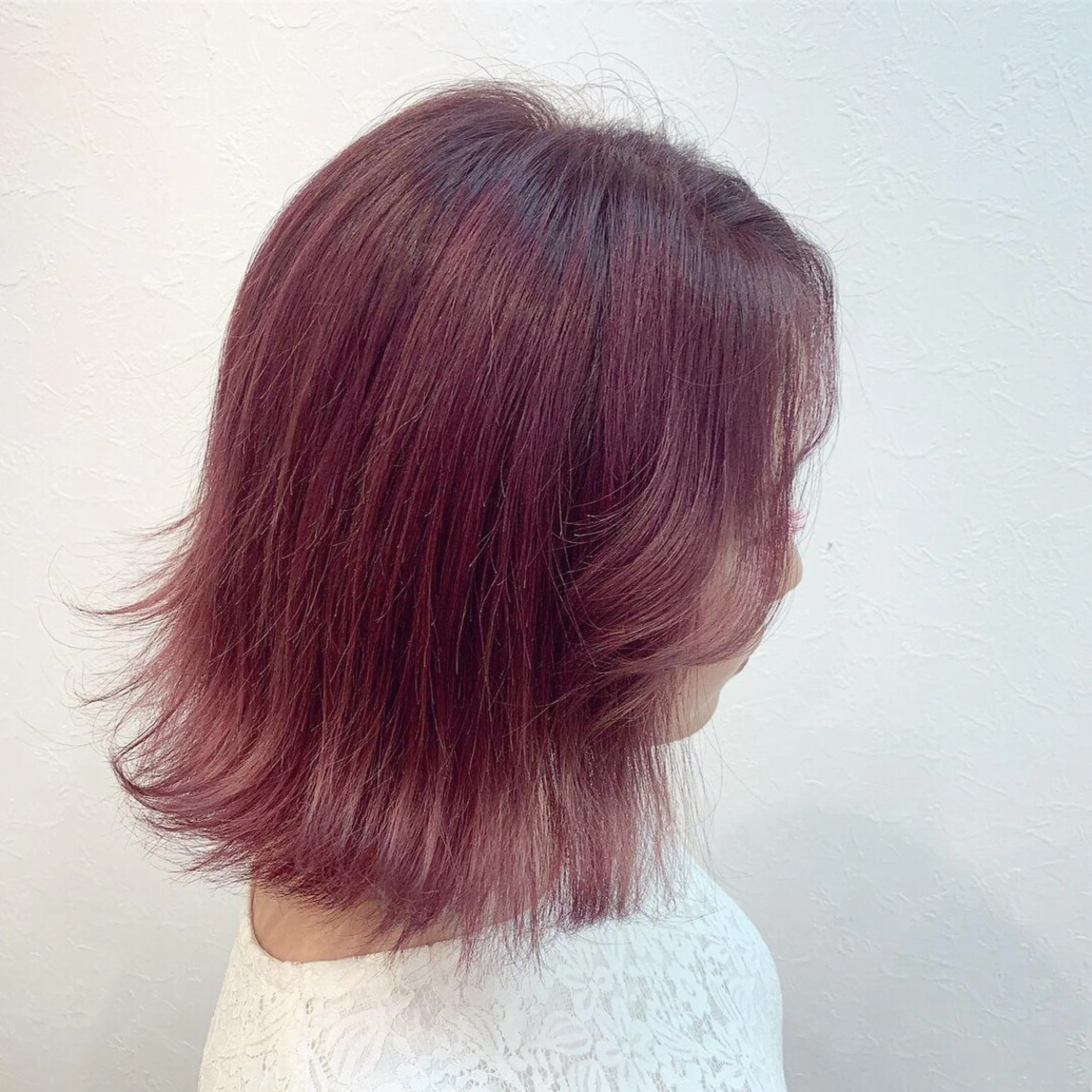 ミディアム カラー 無料カットモデル募集 BLINK京橋店のヘアスタイル