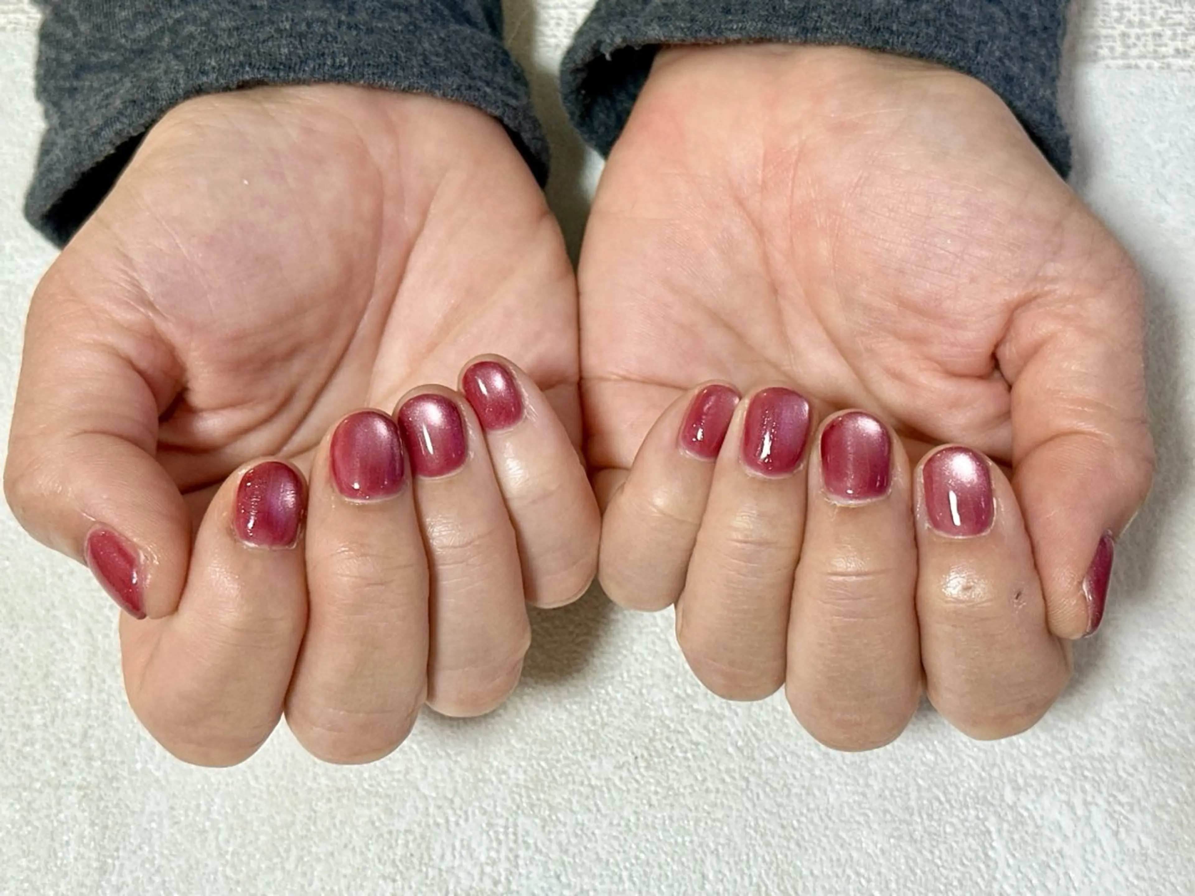 ネイル オーロラネイル 桜ネイル フラワーネイル フットネイル フレンチネイル ハンドネイル mogunail &blowのネイルデザイン