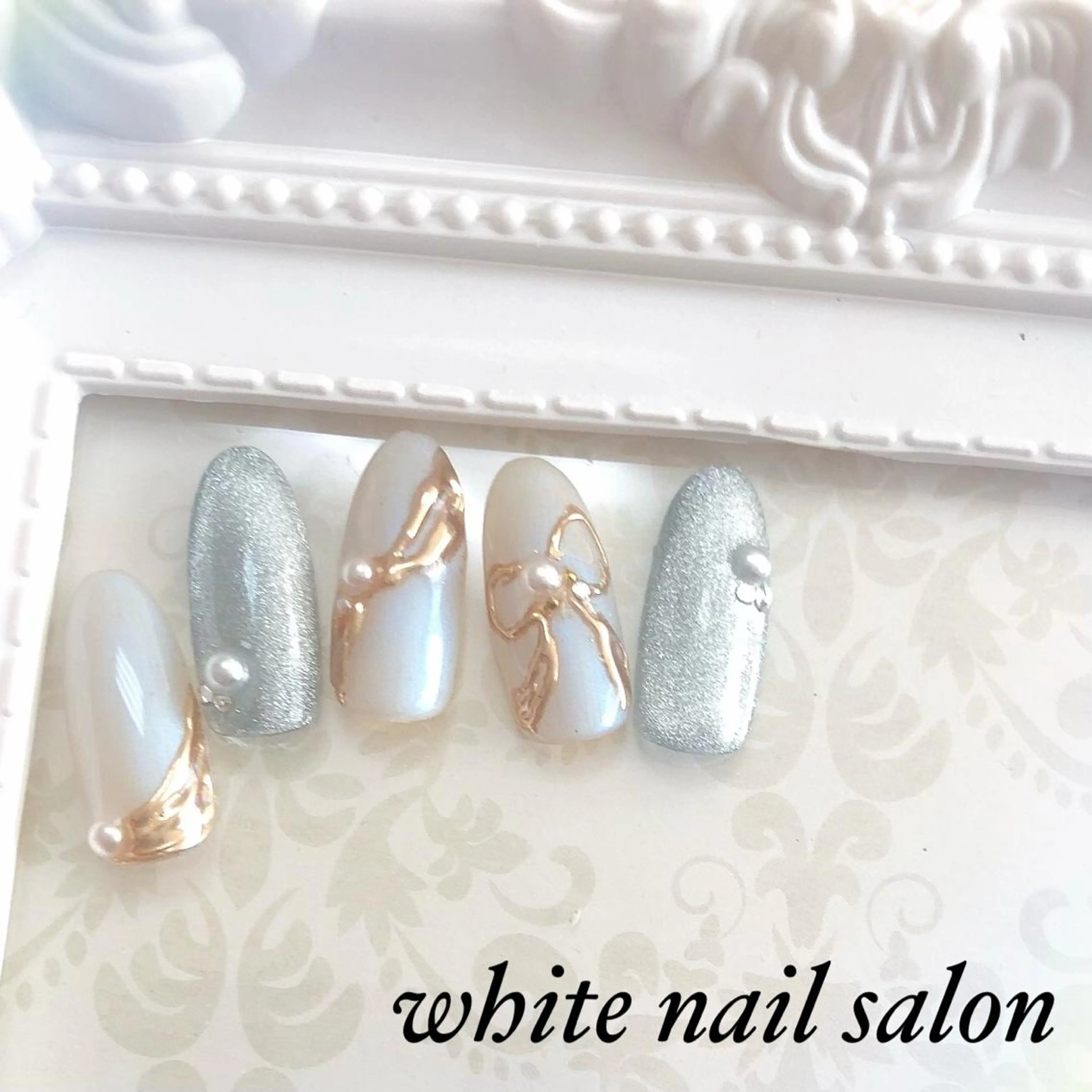 ネイル フットネイル ジェルネイル ハードジェル 持ち込み ソフトジェル ハンドネイル white nail salonのネイルデザイン