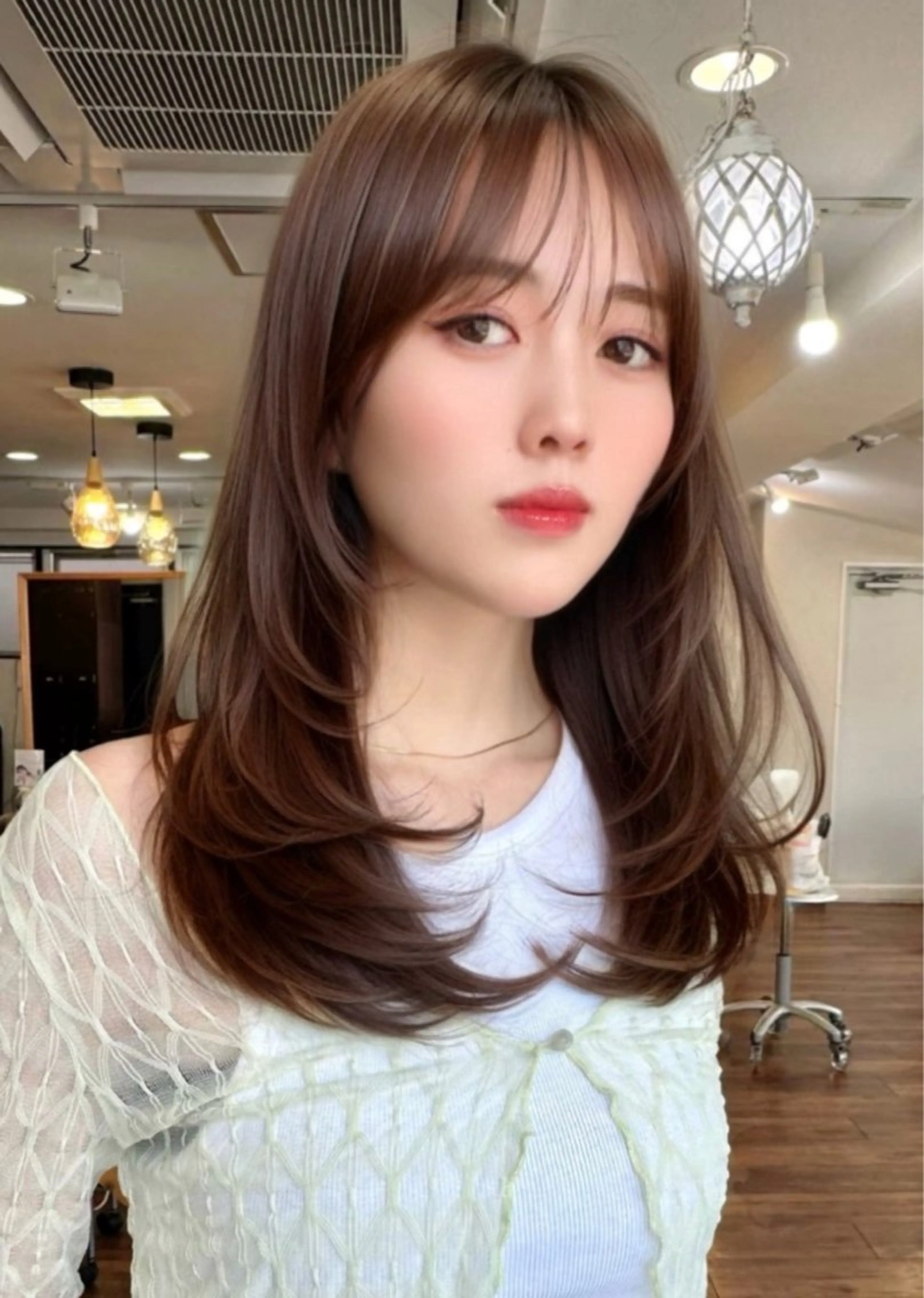 セミロング 縮毛矯正/ショート/ レイヤー/畑中正敏のヘアスタイル