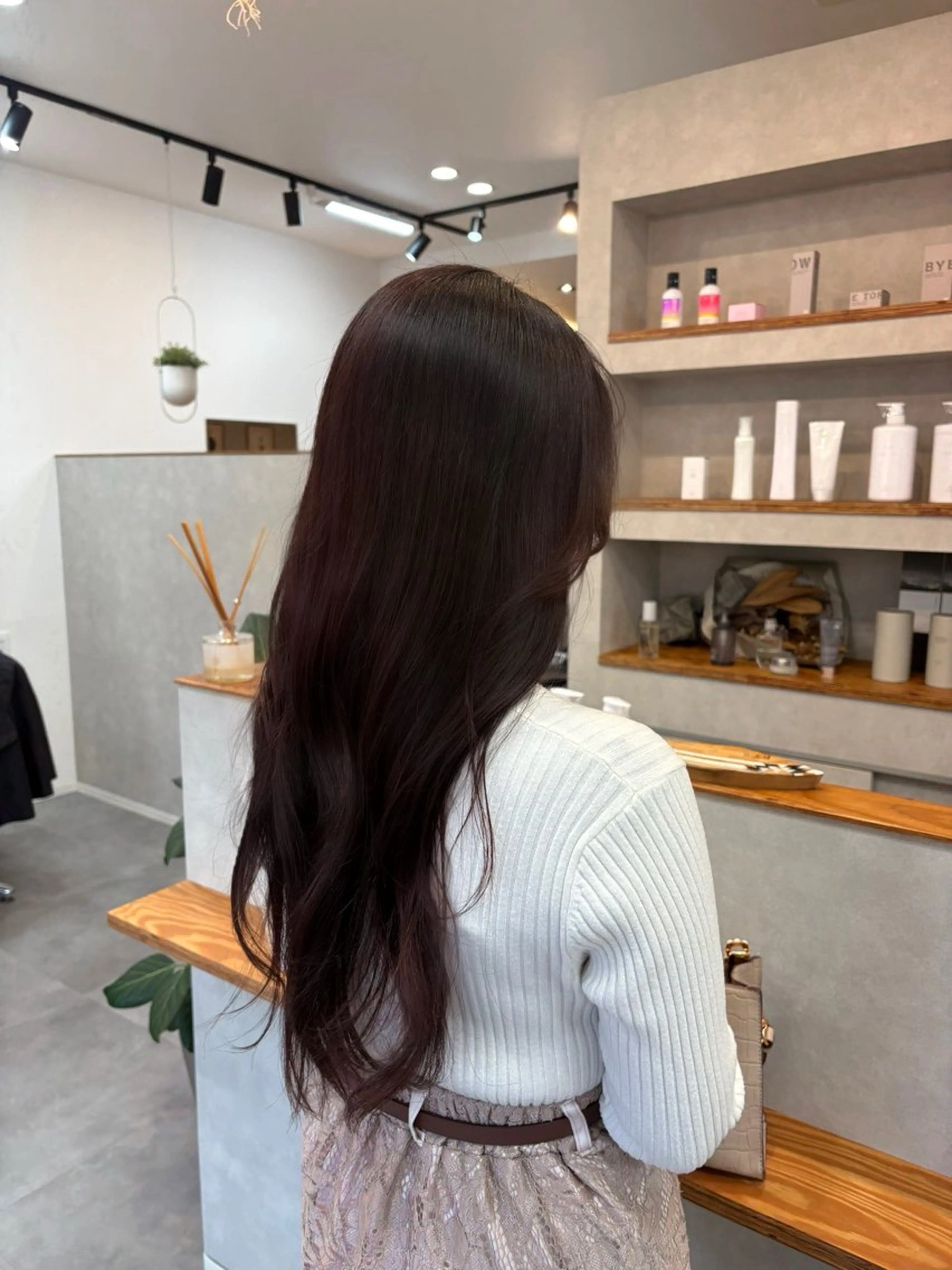 ロング カラー ブリーチ ラベンダーカラー ラベンダーピンク ブリーチなしカラー ピンクカラー ヘアカラー 豊橋/菜月/ブリーチ /艶カラーハイトーンのヘアスタイル