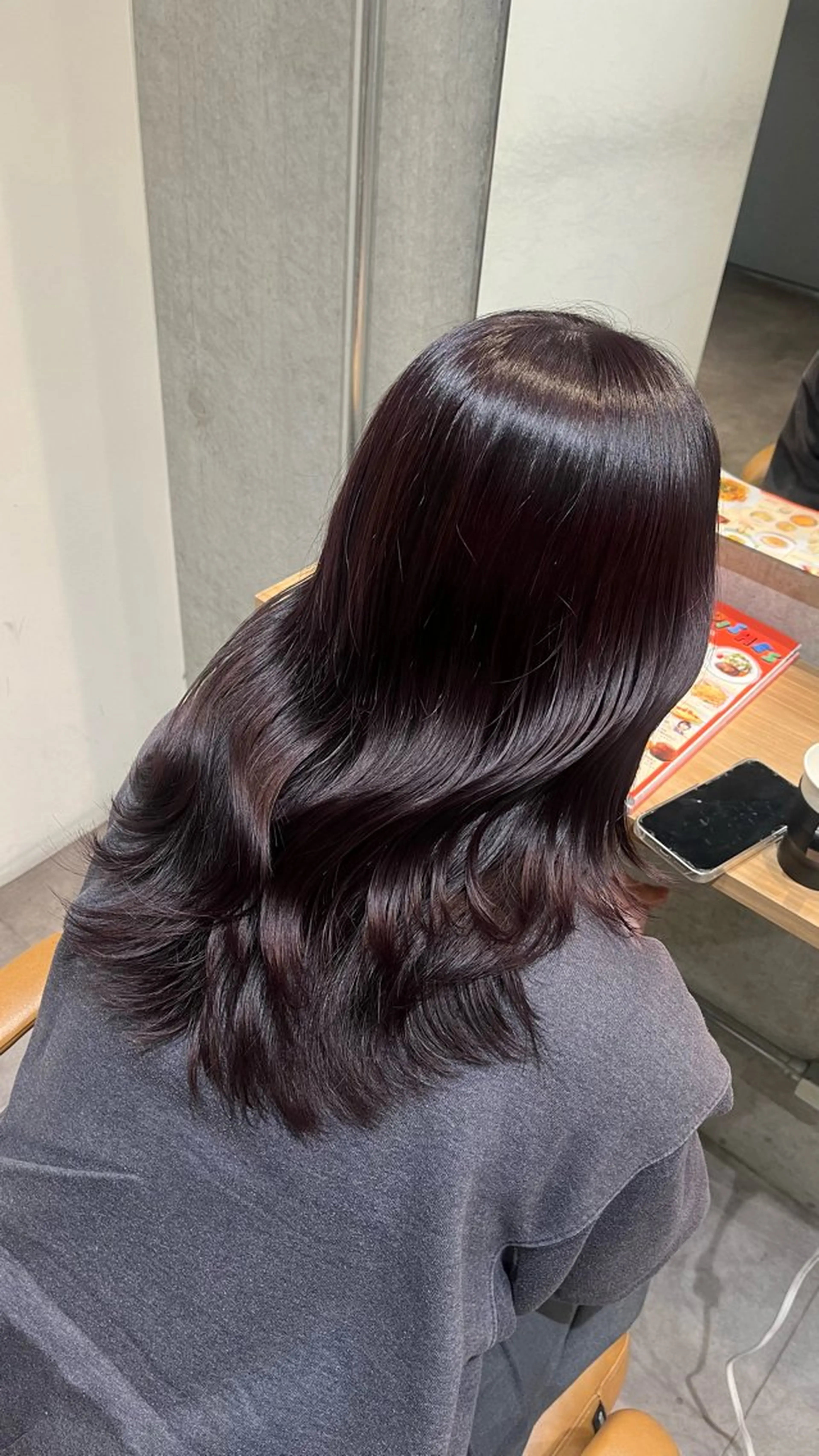 セミロング カラー ショート/コテ巻き風 kanohaのヘアスタイル