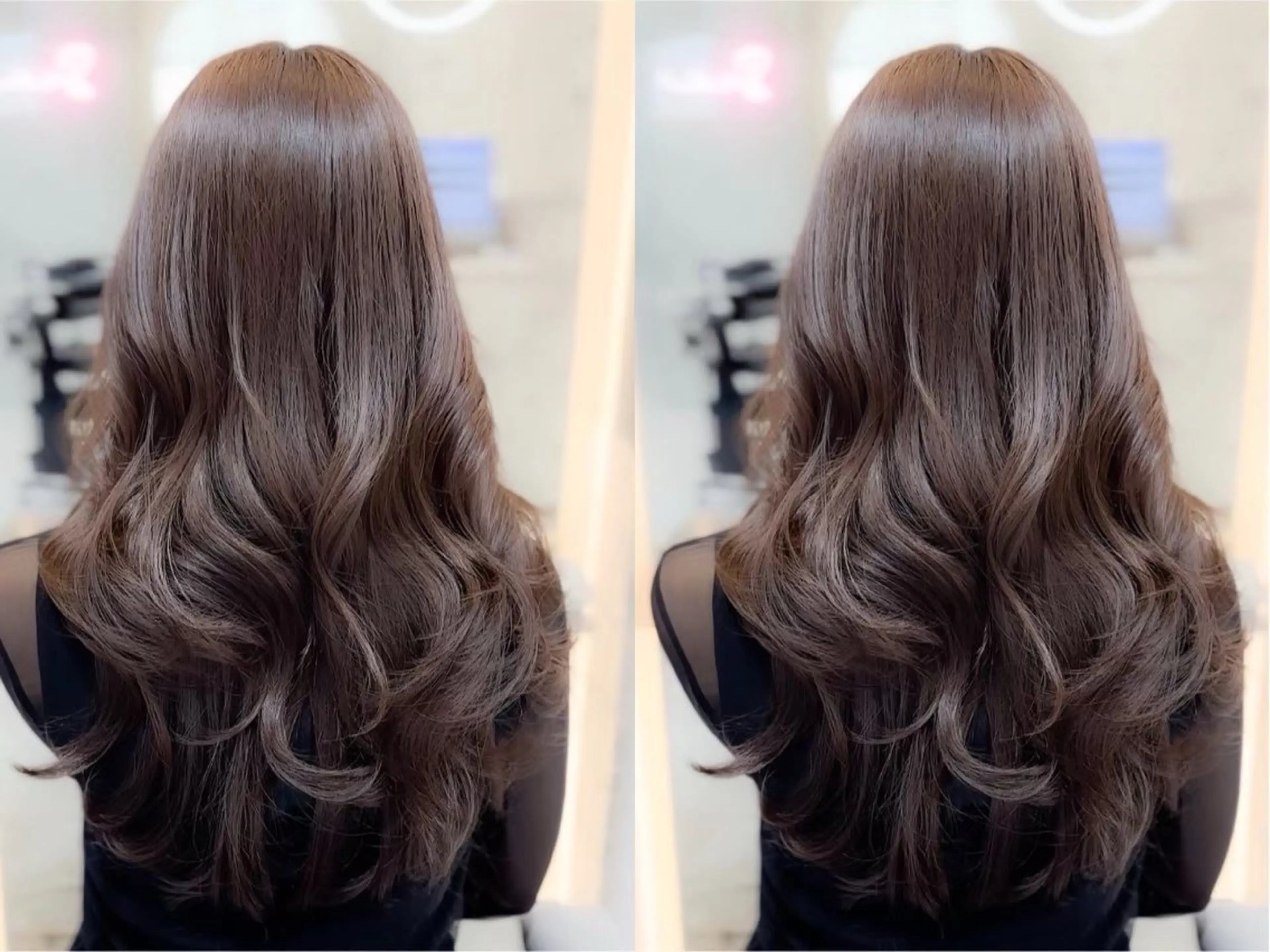 ロング カラー 岩見 美空のヘアスタイル