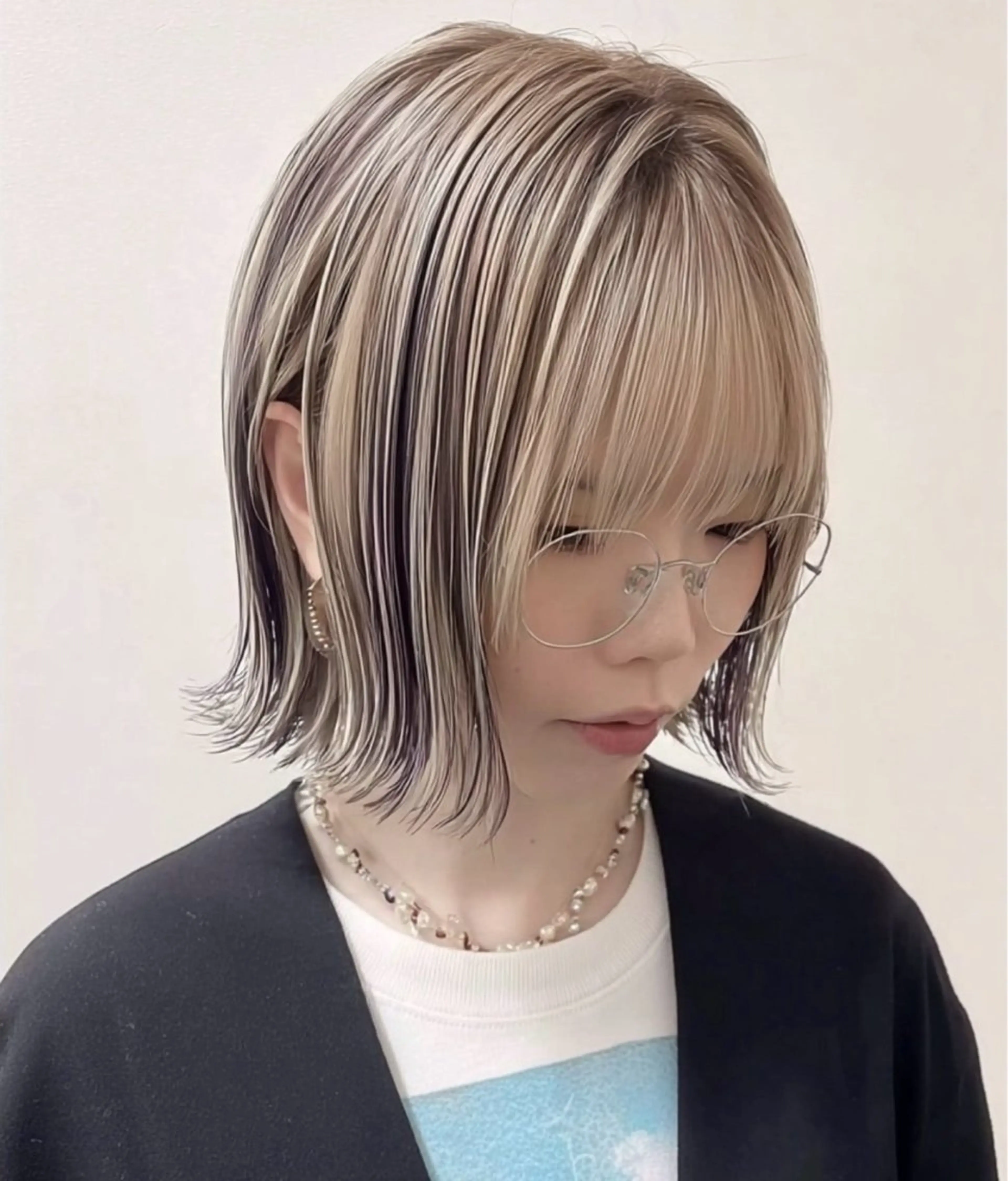 ショート ボブ 外ハネヘア カット ヘアカラー ブリーチ/エクステ/ nine渋谷のヘアスタイル