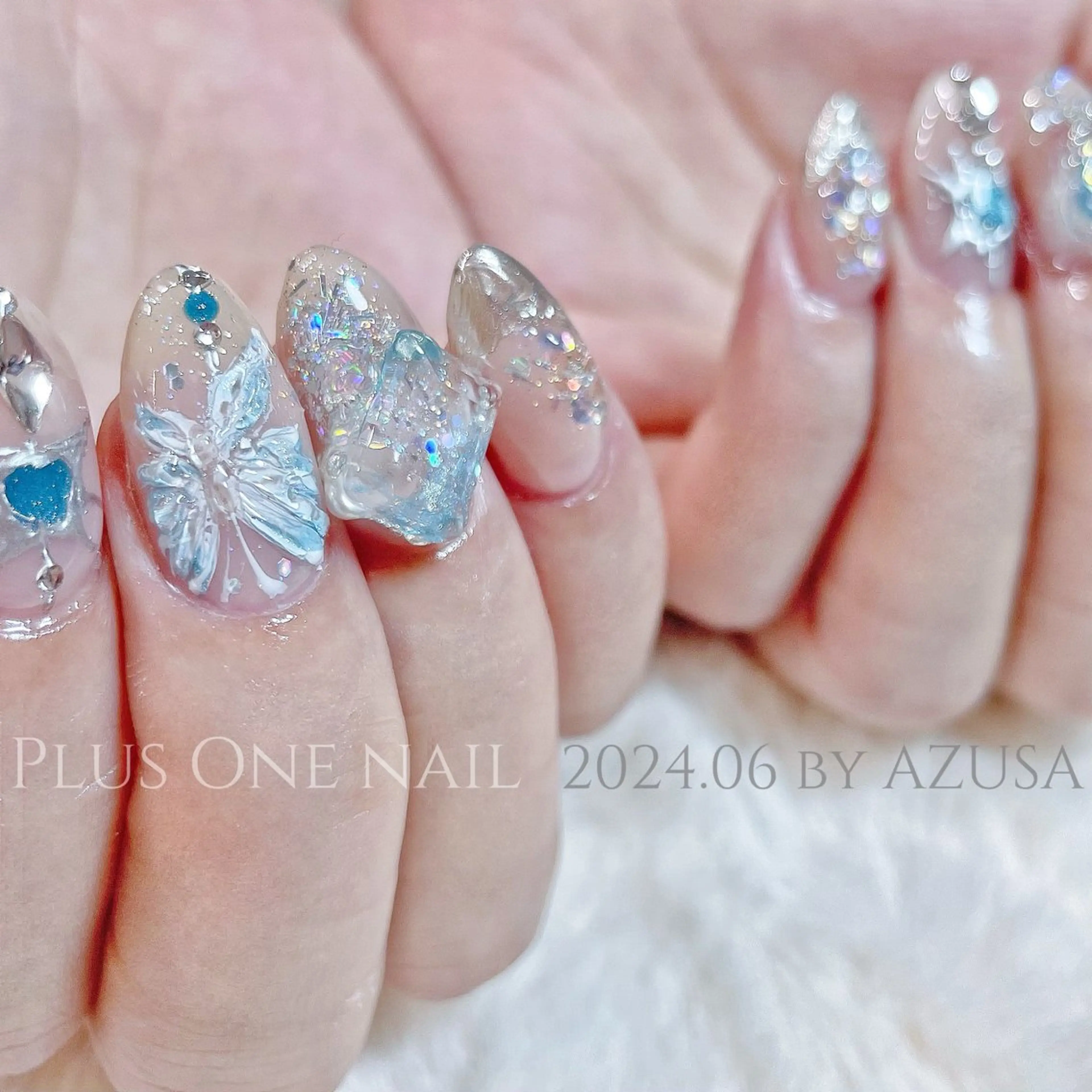 ネイル アートネイル 持ち込み Plus  One _AZUSAのネイルデザイン