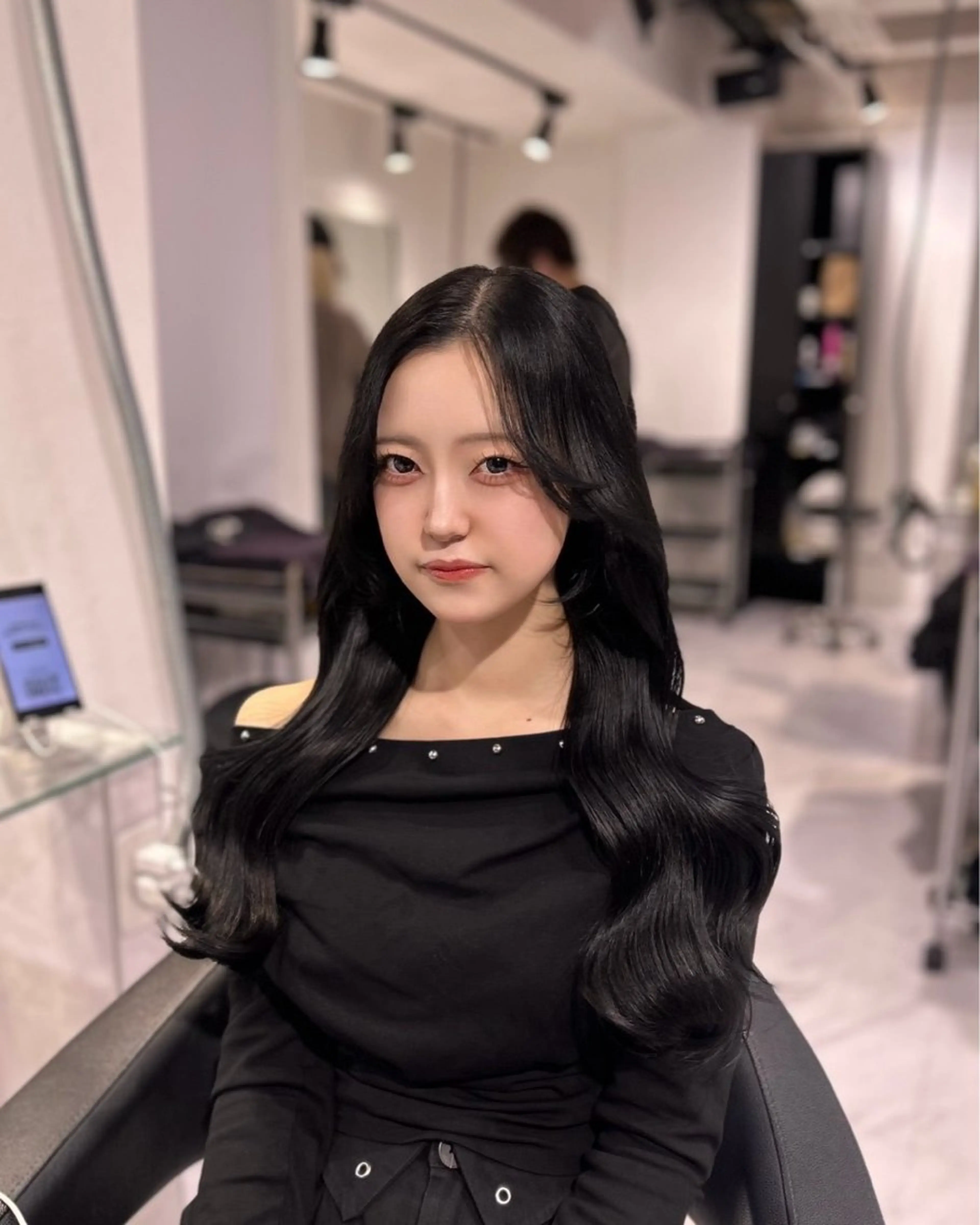 ロング カラー ヘアカラー トリートメント 表参道/透明感カラー /暗髪/ジュキヤのヘアスタイル