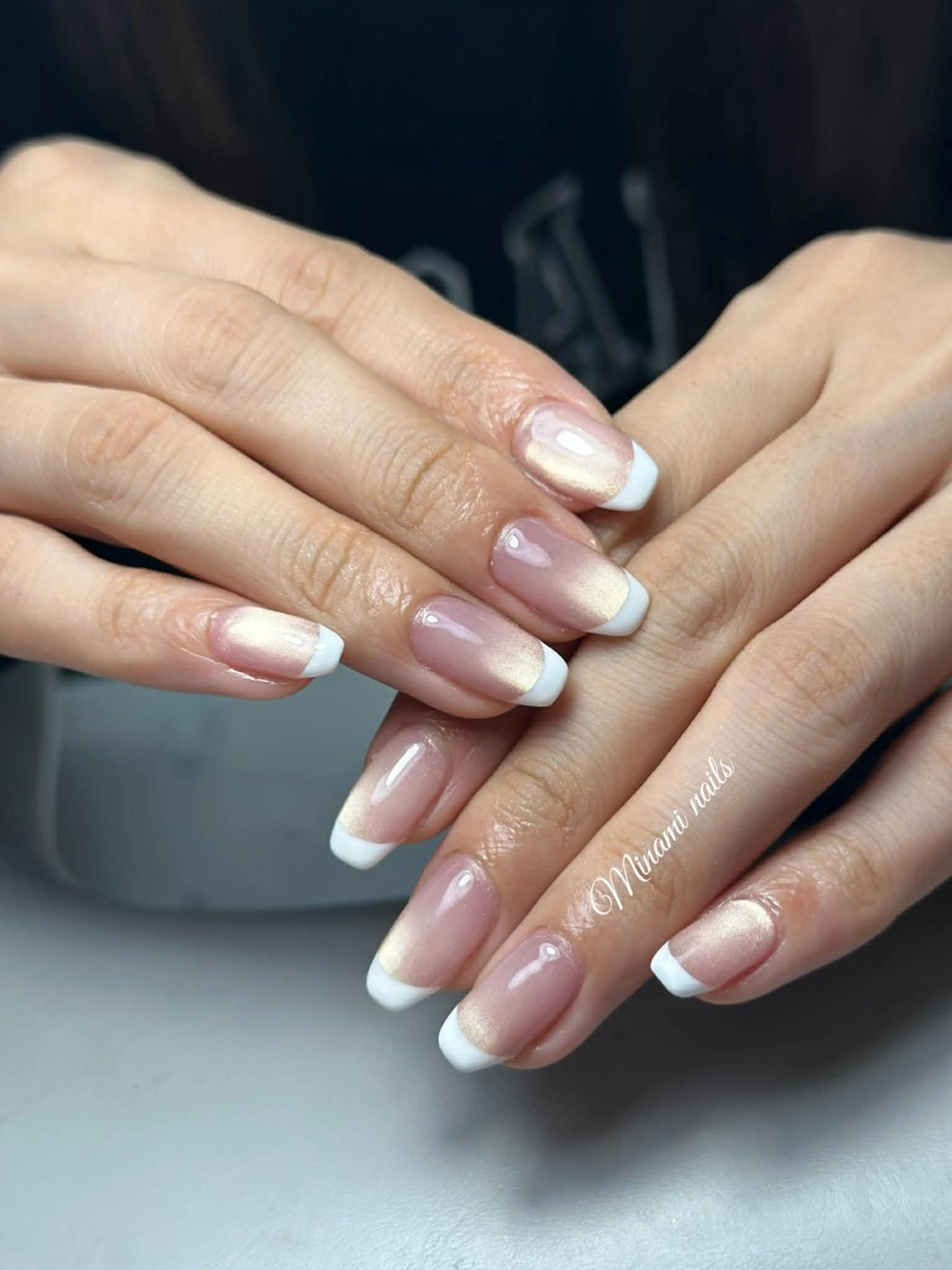 ネイル アートネイル オーロラネイル ガーリー キラキラネイル 韓国ネイル ハンドネイル Minami Nailsのネイルデザイン