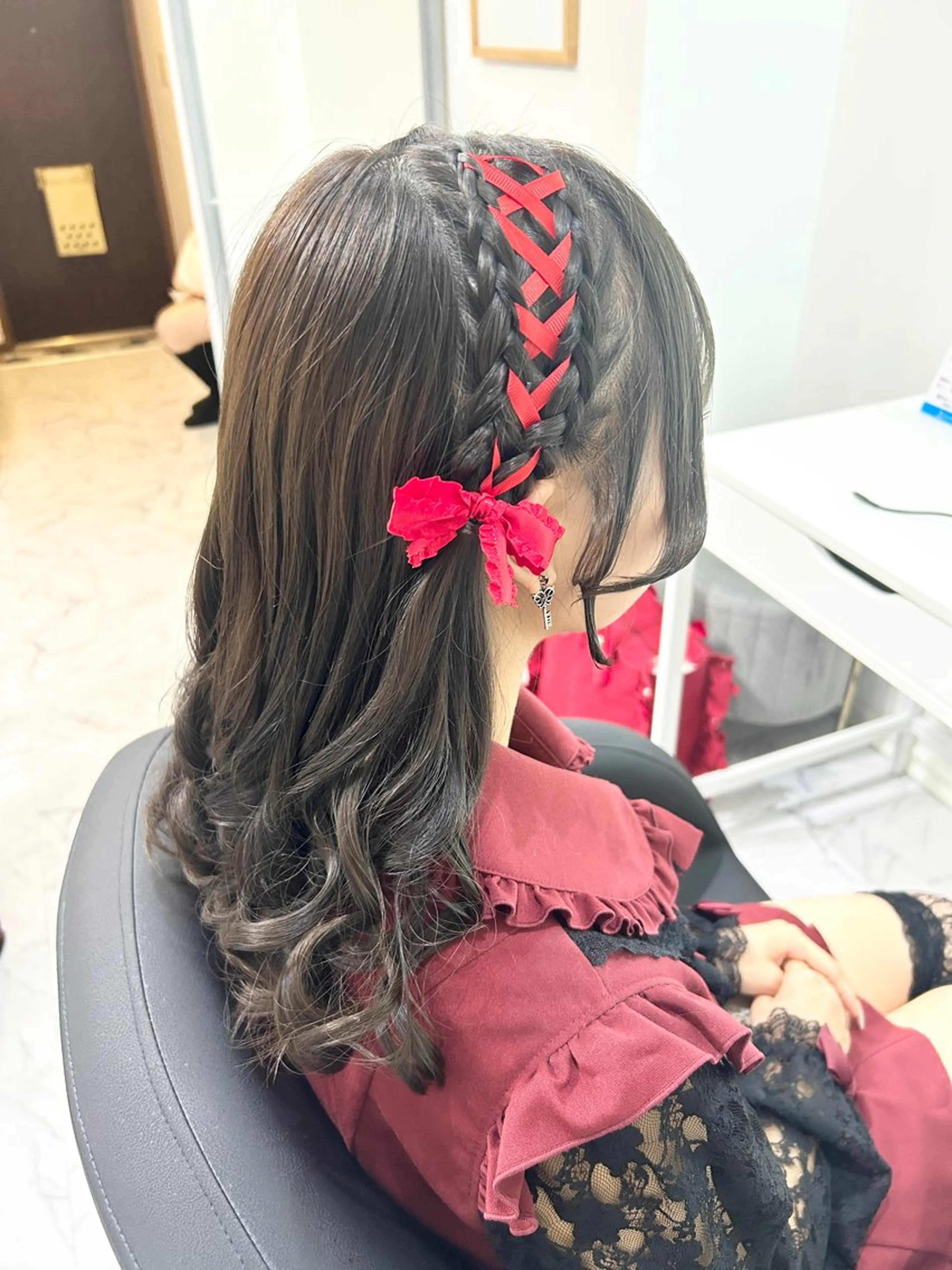 ロング ヘアアレンジ ヘアセット ヘアセット専門店 Rのヘアスタイル