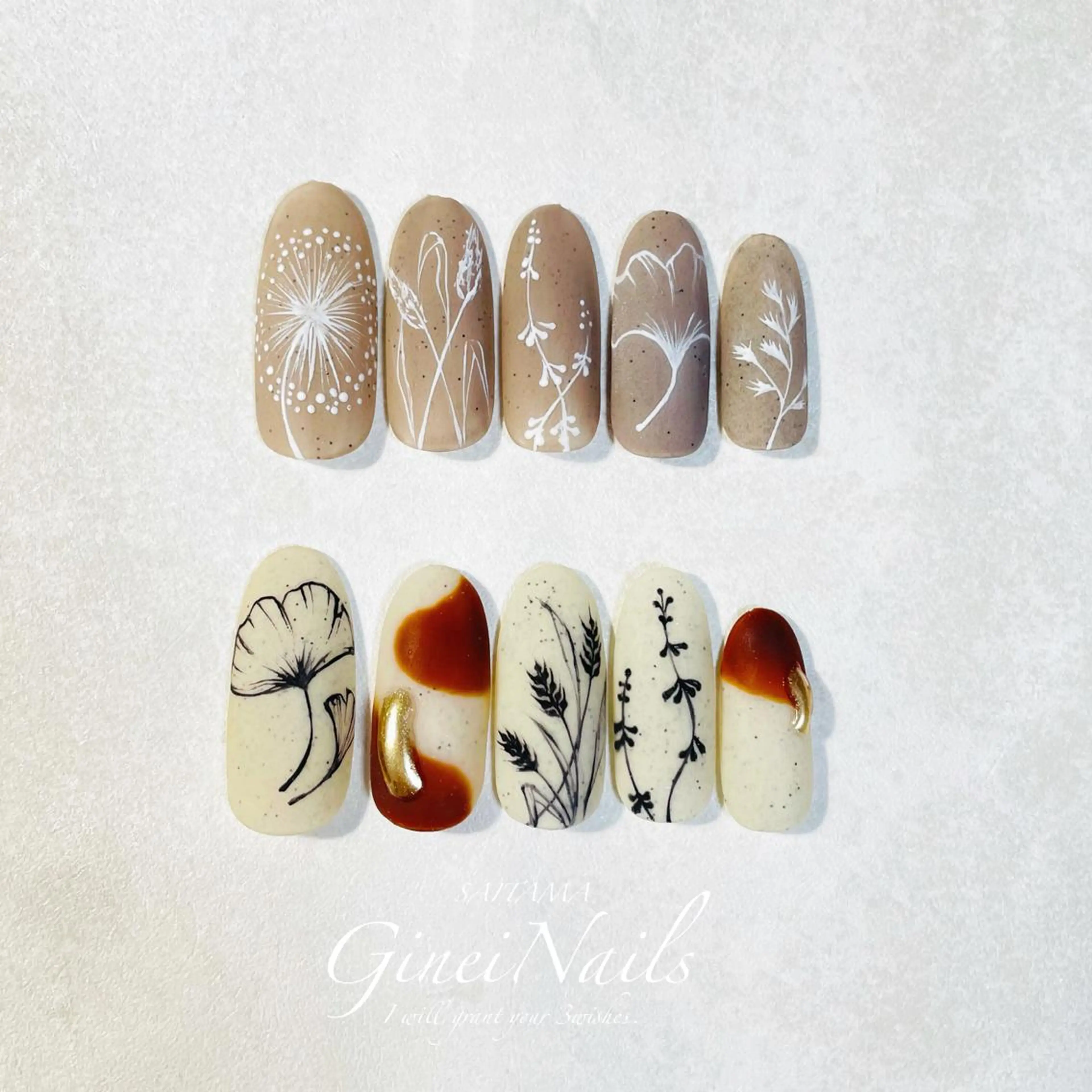 ネイル 冬ネイル ハンドネイル Genie Nailsのネイルデザイン