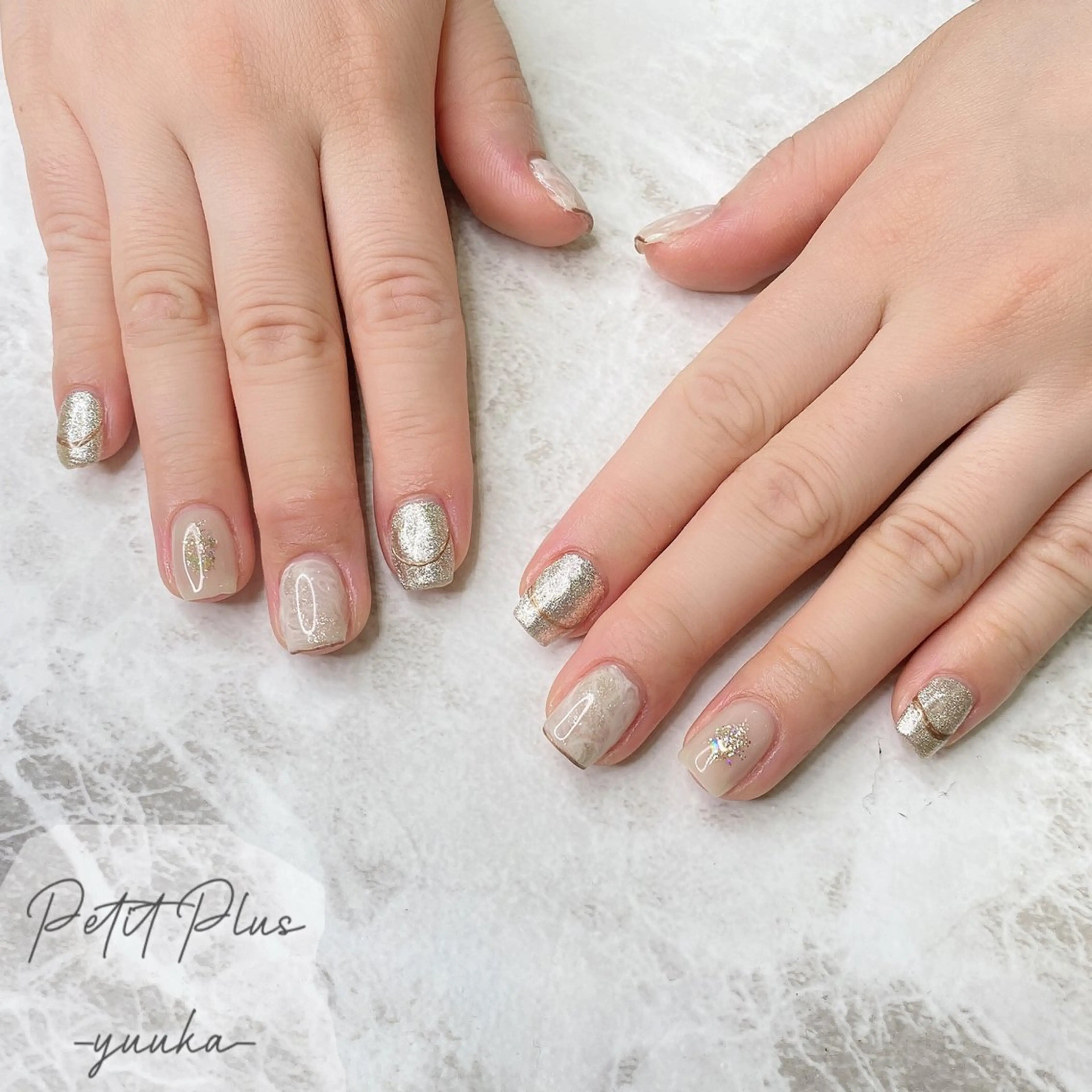 ネイル アートネイル ハンドネイル Petit Plus YUUKAのネイルデザイン