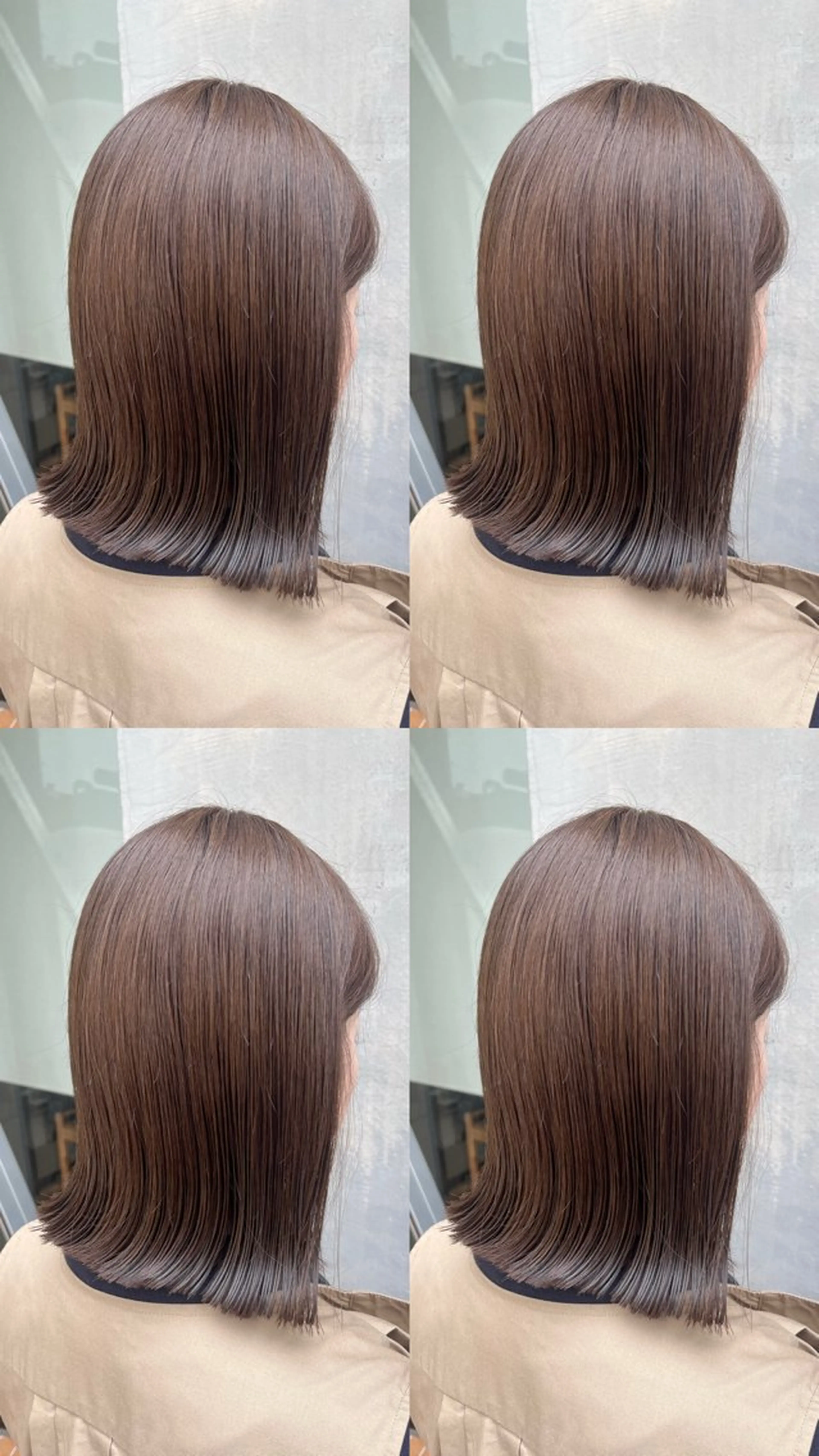 ミディアム カット ヘアカラー トリートメント コバヤシ ラムのヘアスタイル