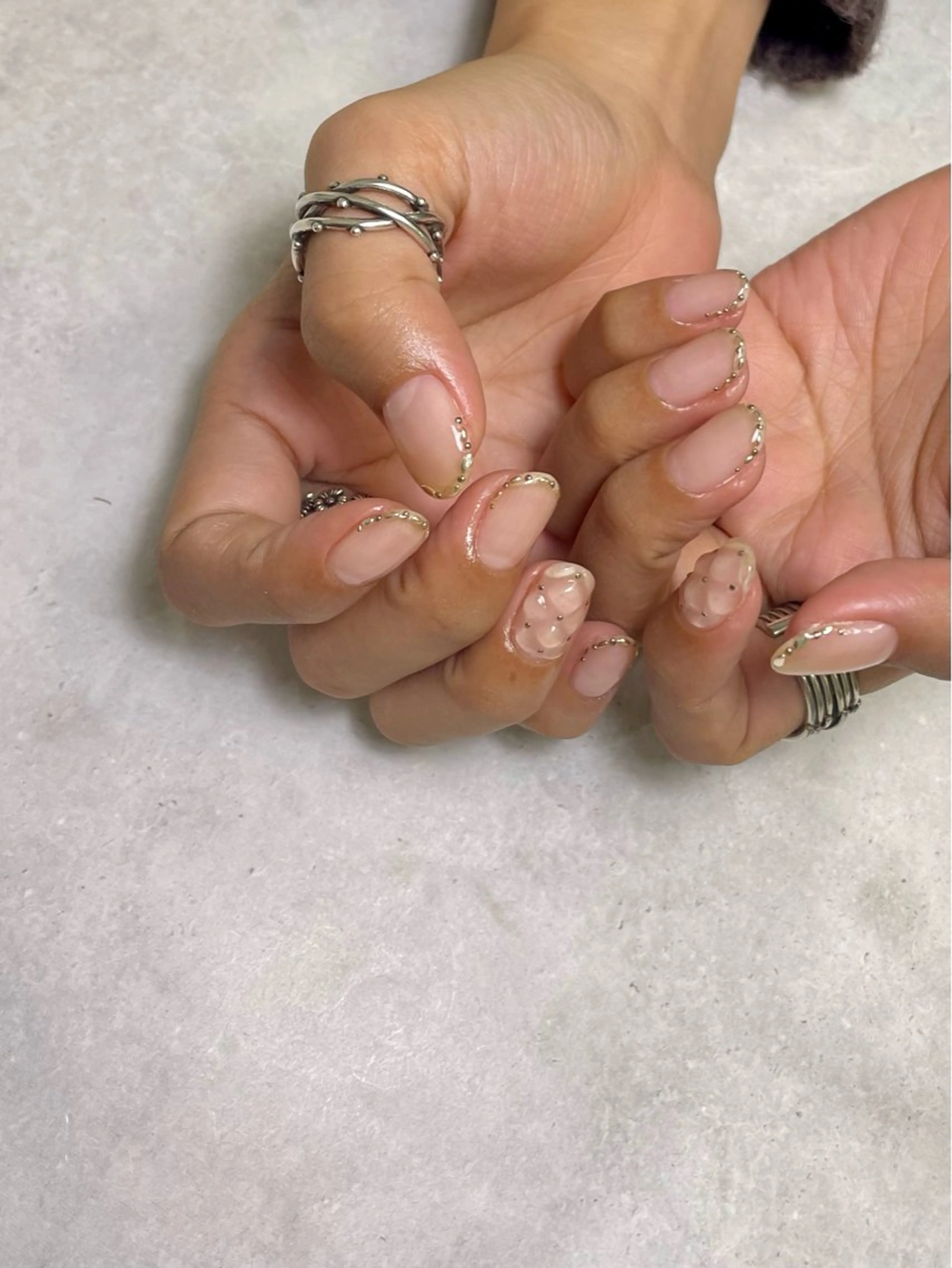 ネイル クリアネイル 冬ネイル Rili Hondaのネイルデザイン