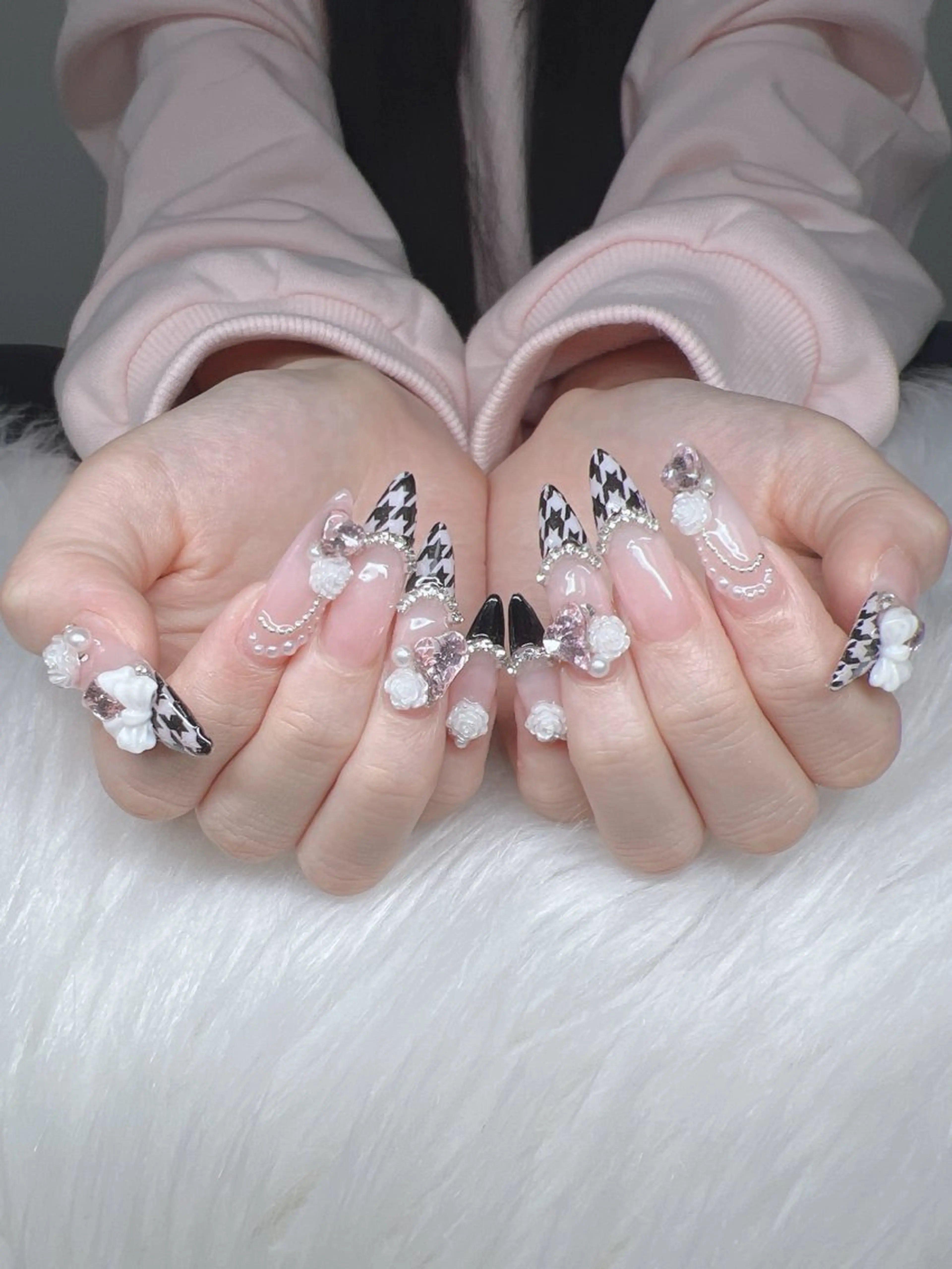 ネイル ハンドネイル Lee Nails チップ長さだし専門店のネイルデザイン