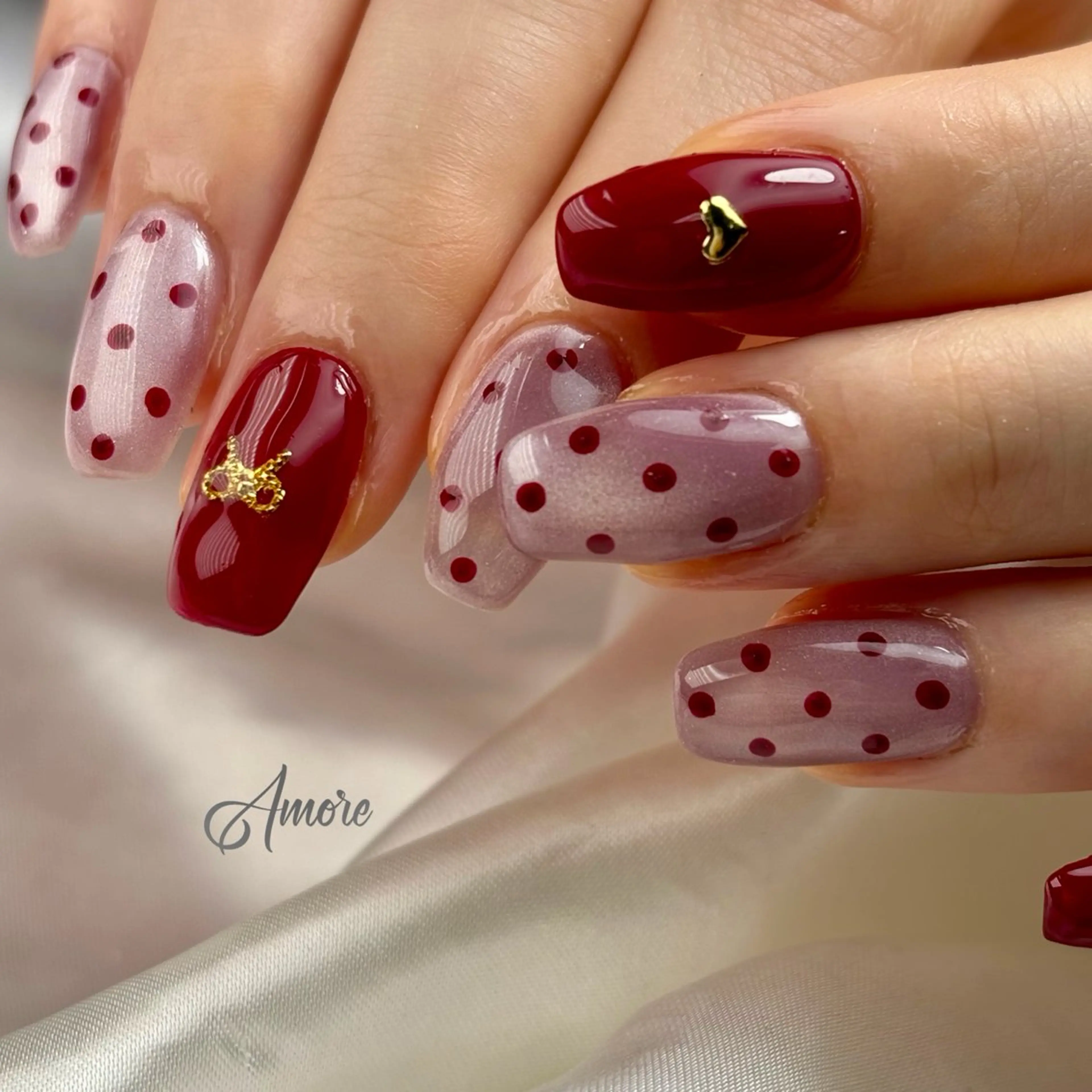 ネイル ジェルネイル キラキラネイル 韓国ネイル マグネットネイル パラジェル You kyehwaのネイルデザイン